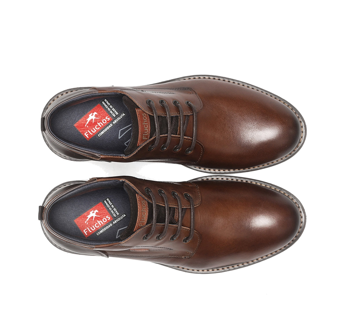 Fluchos Terry F1341 bottines homme marron cuir
