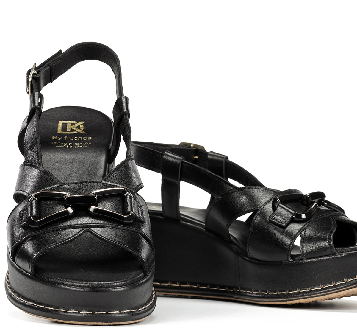 Dorking Windy D9651 sandales femme noires plateforme