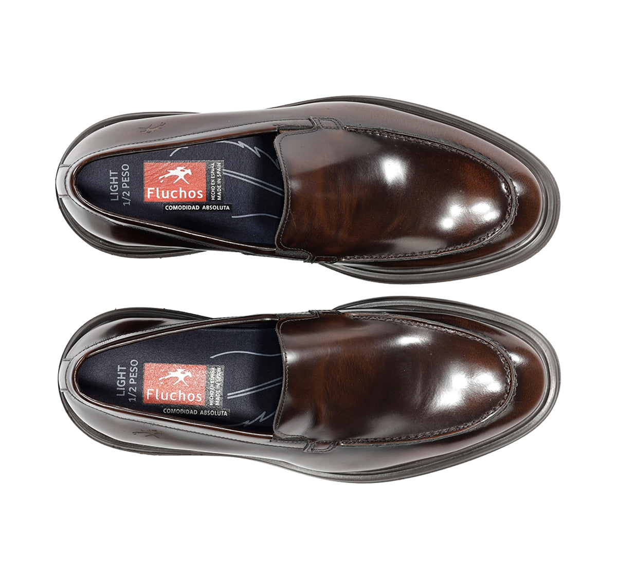 Fluchos Belgas F1223 mocassins homme marron cuir