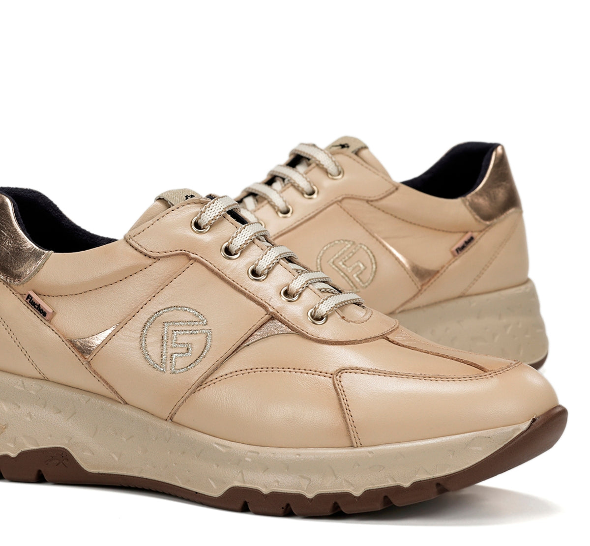 Fluchos Nexus F2309 basket blanche femme en cuir