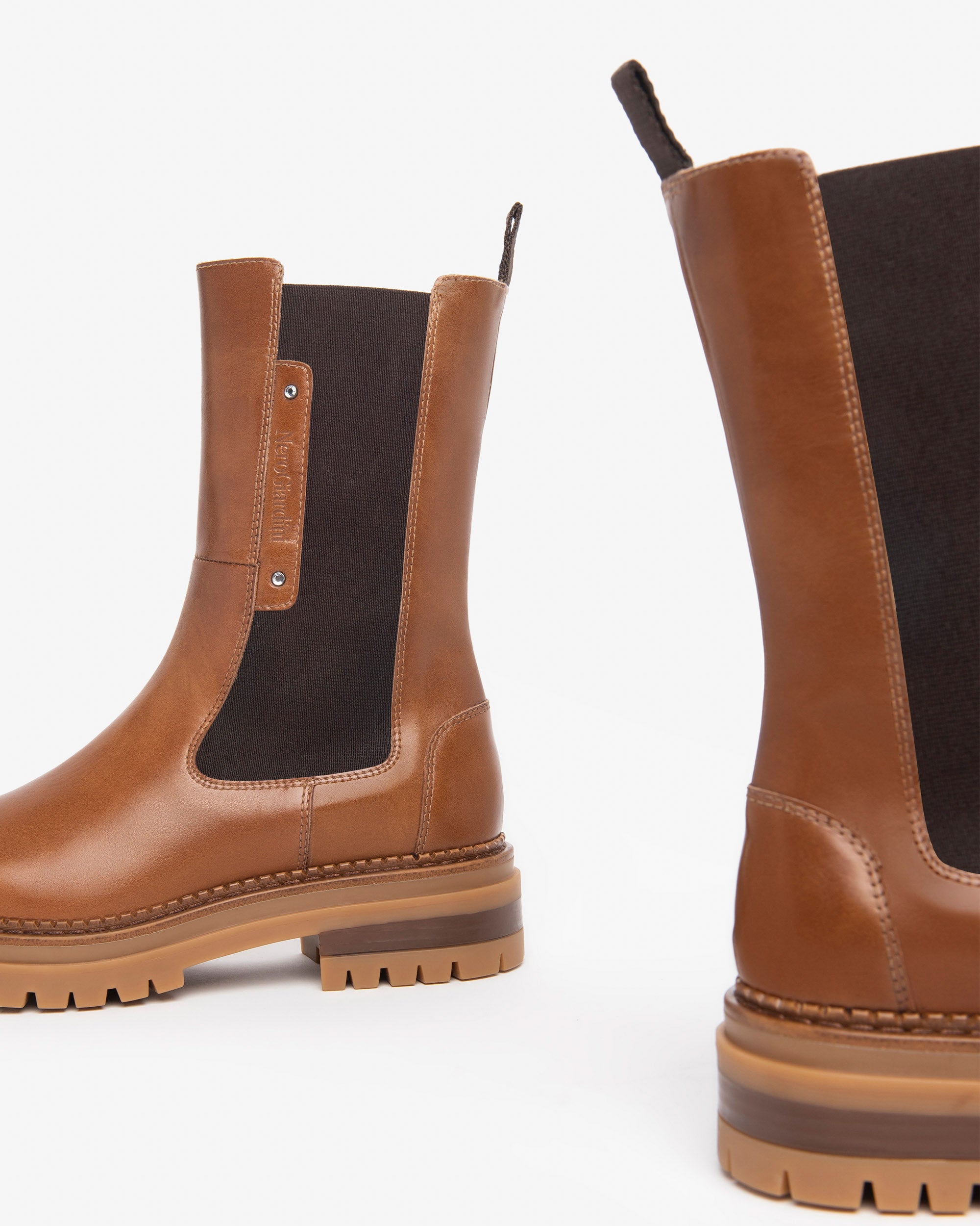 Nero Giardini Chelsea Boots bottines cuir femme hiver pointure 38