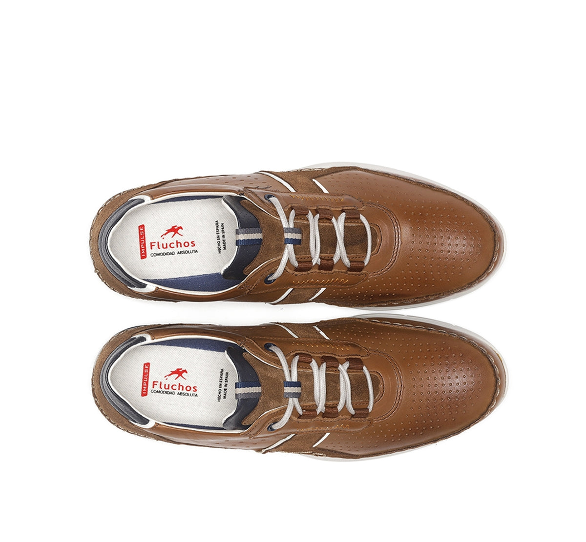 Fluchos Yannic F1442 basket homme marron à lacets