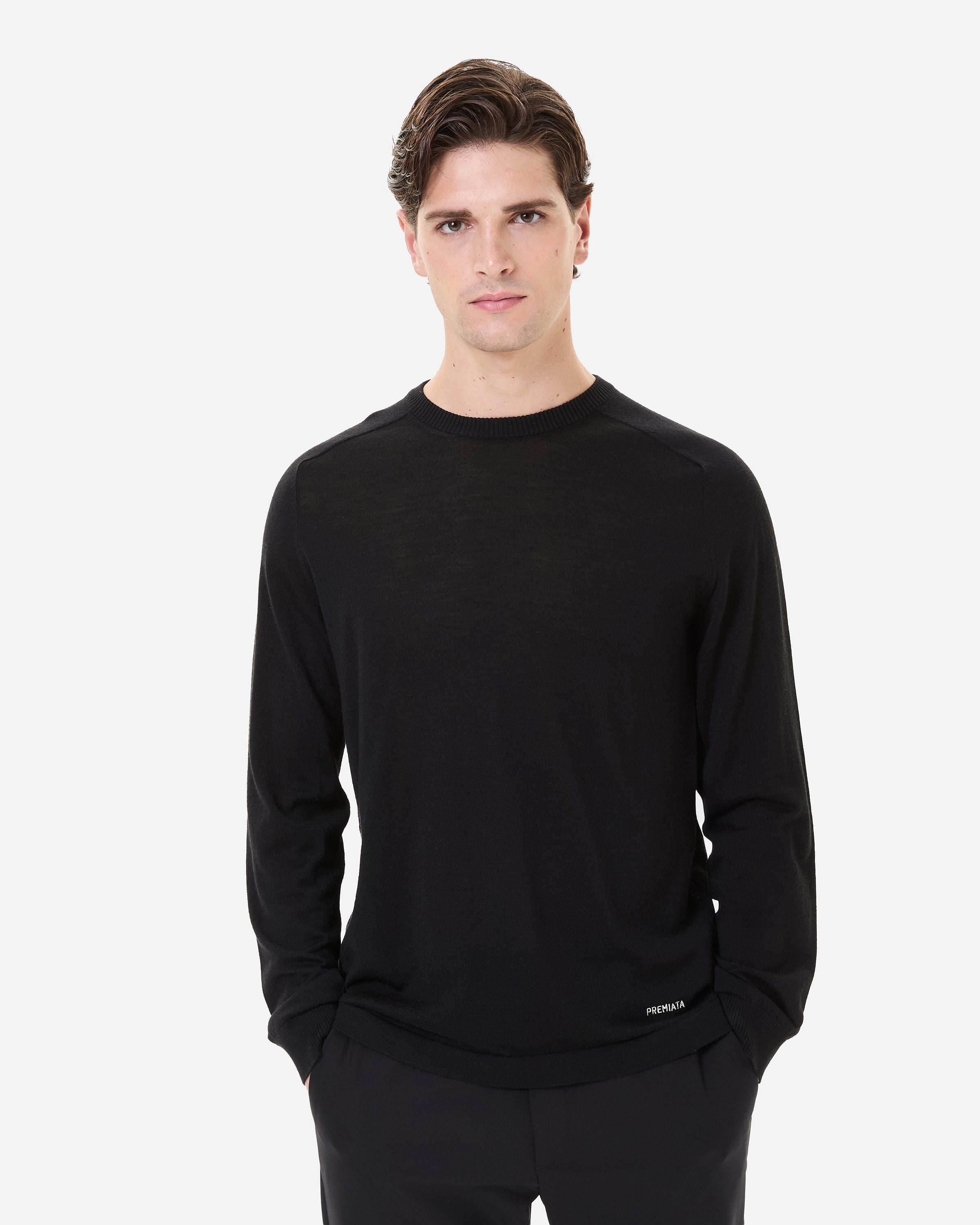 Premiata Maglia Essential pull noir homme maille