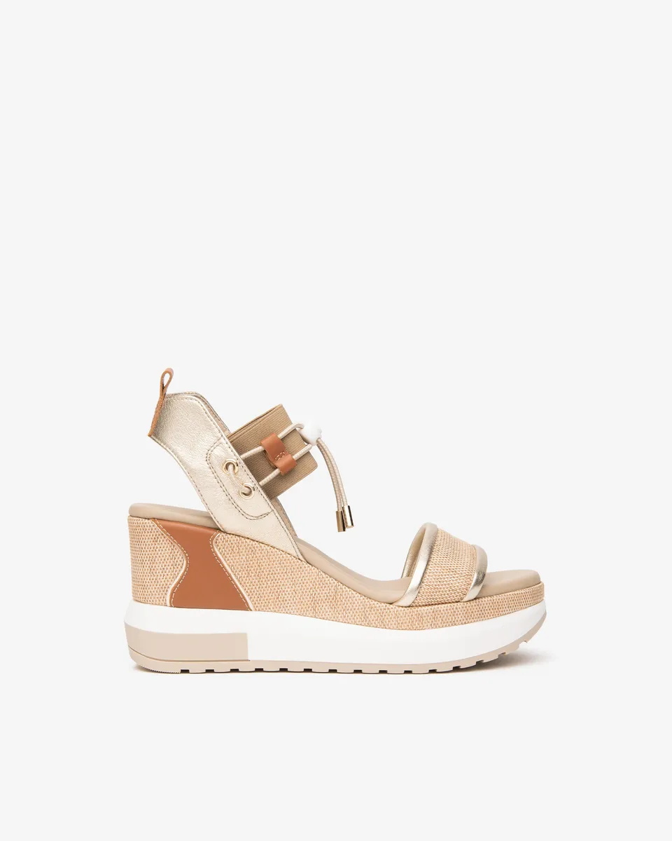 Nero Giardini Sandals sandale cuir toile femme été