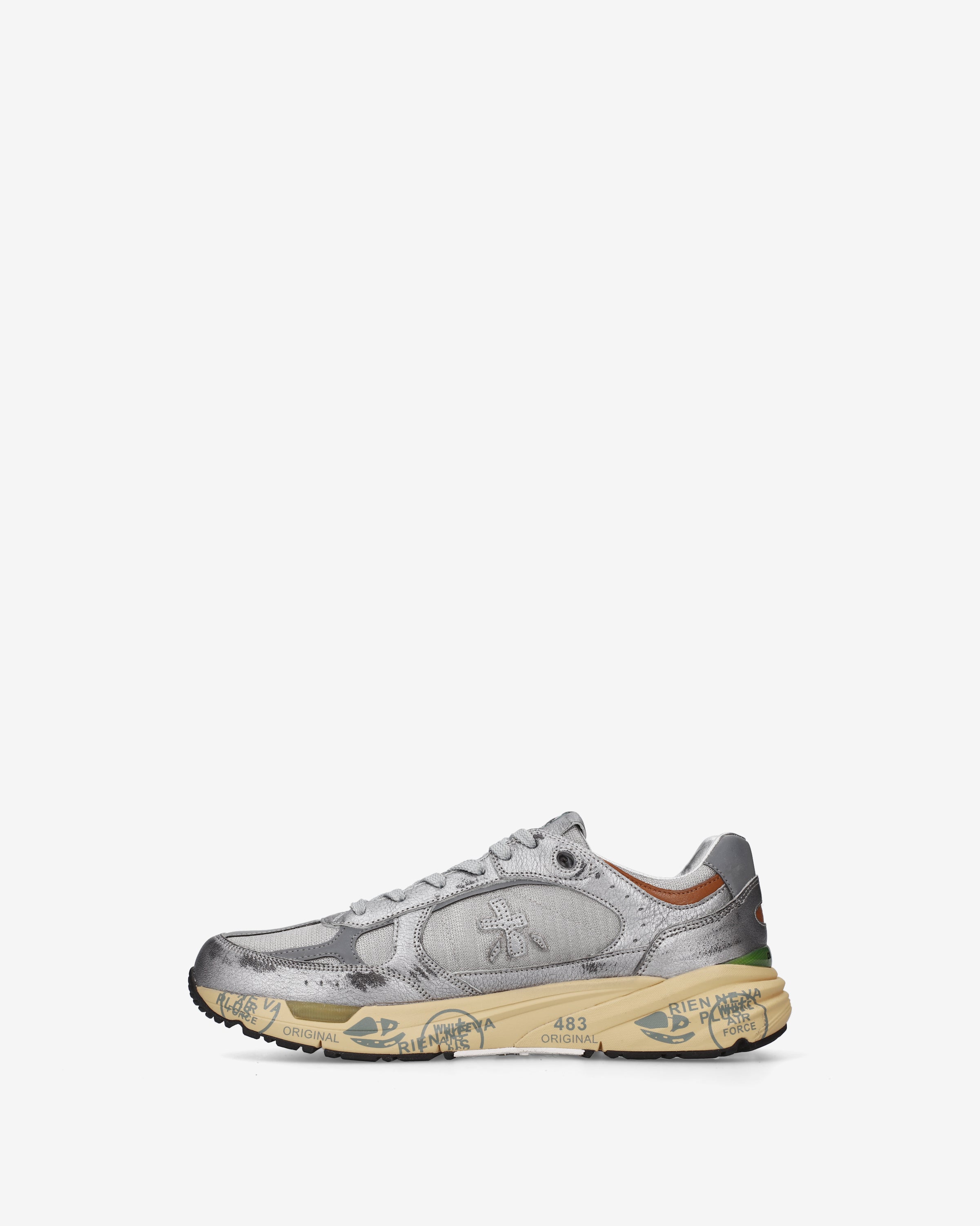 Premiata Mase25 8635 baskets argent olive