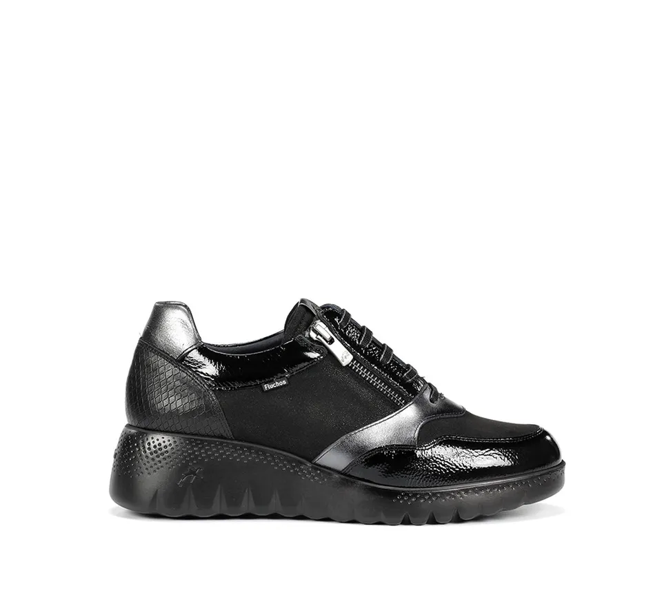 Fluchos Live F2248 basket noire femme compensée