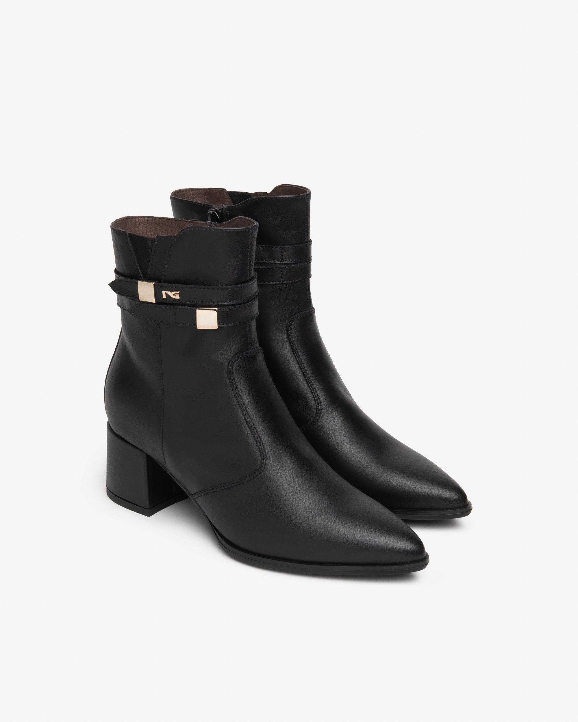 Nero Giardini Ankle Booties bottines cuir femme talon 60 mm