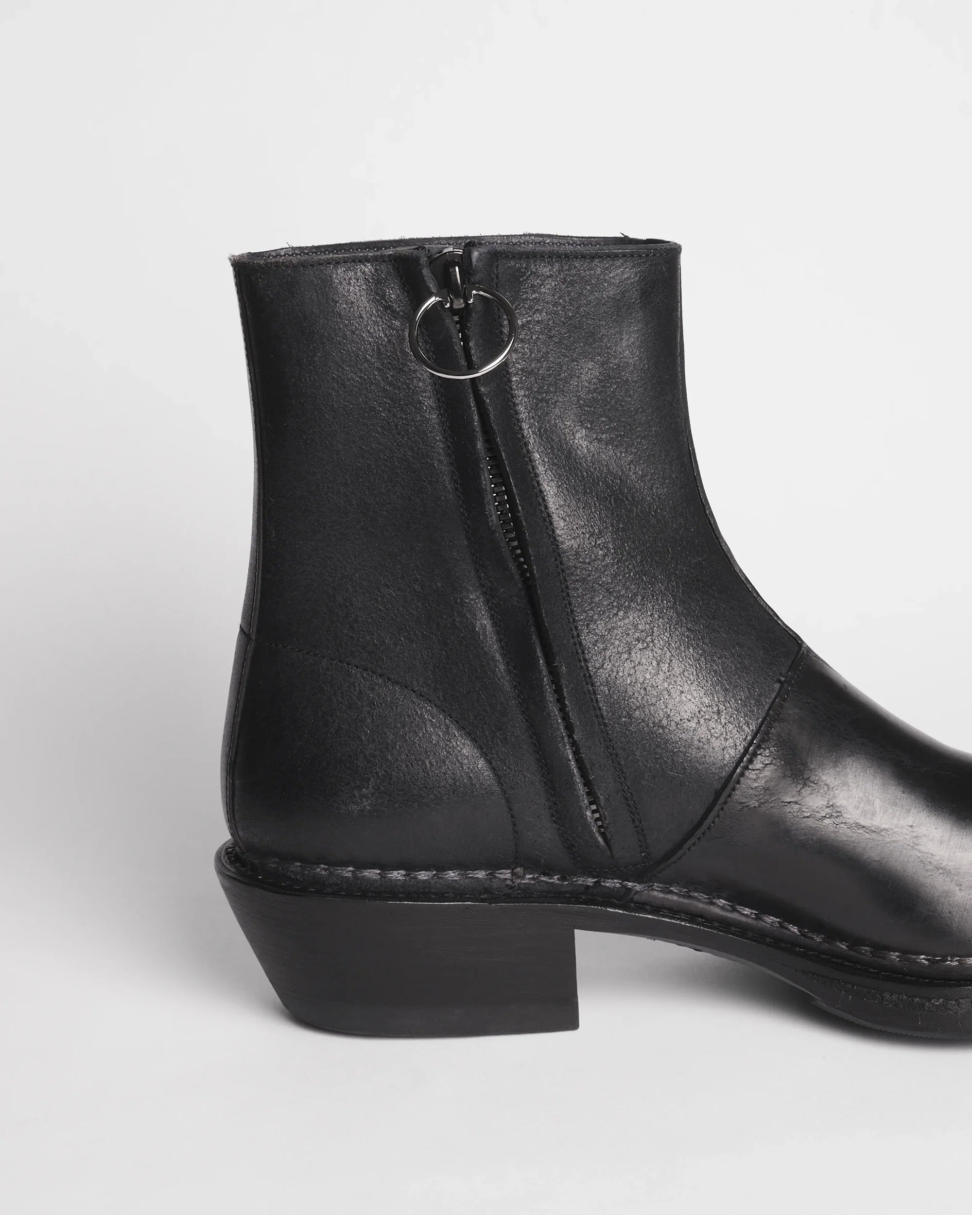 Premiata 006 boots homme cuir zip latéral