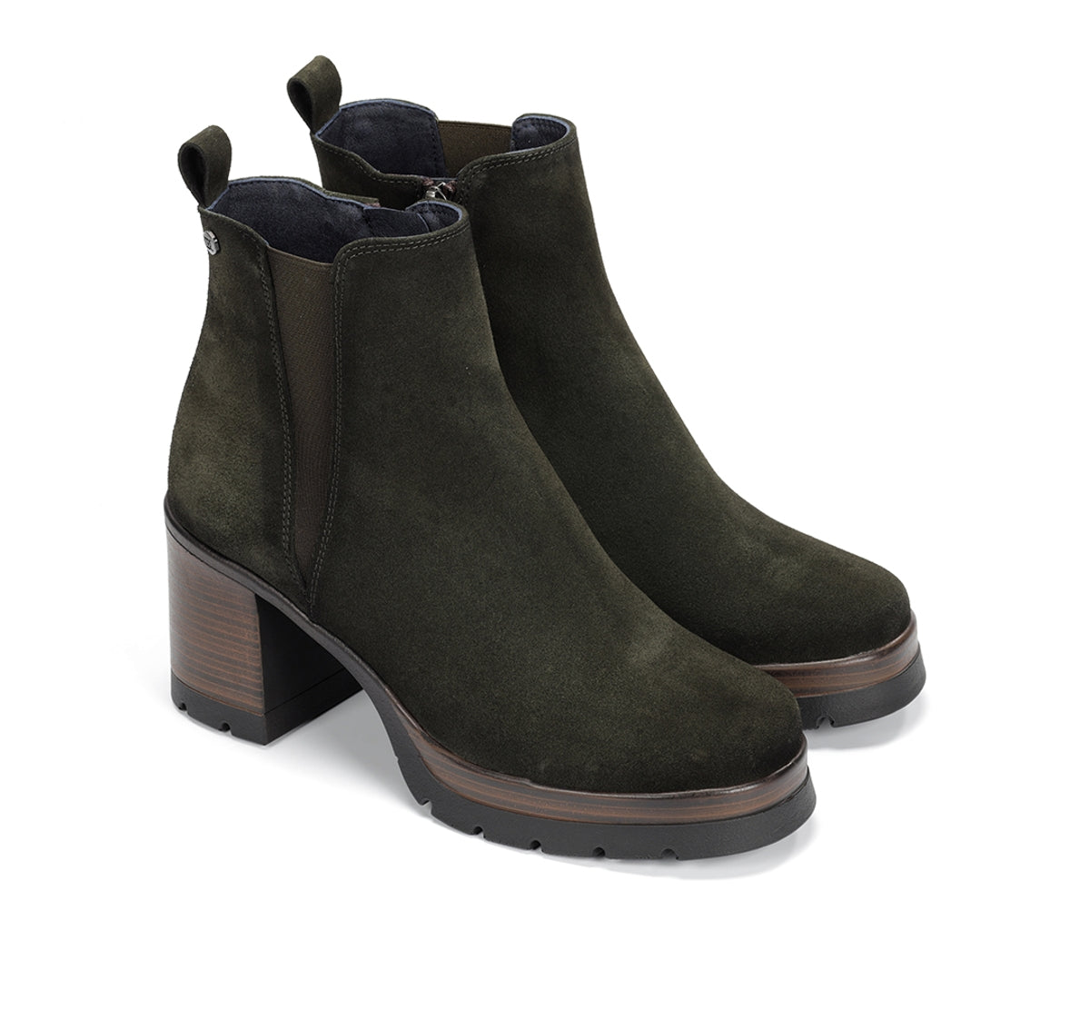 Dorking by Fluchos Safe D9414 bottines femme vert talon