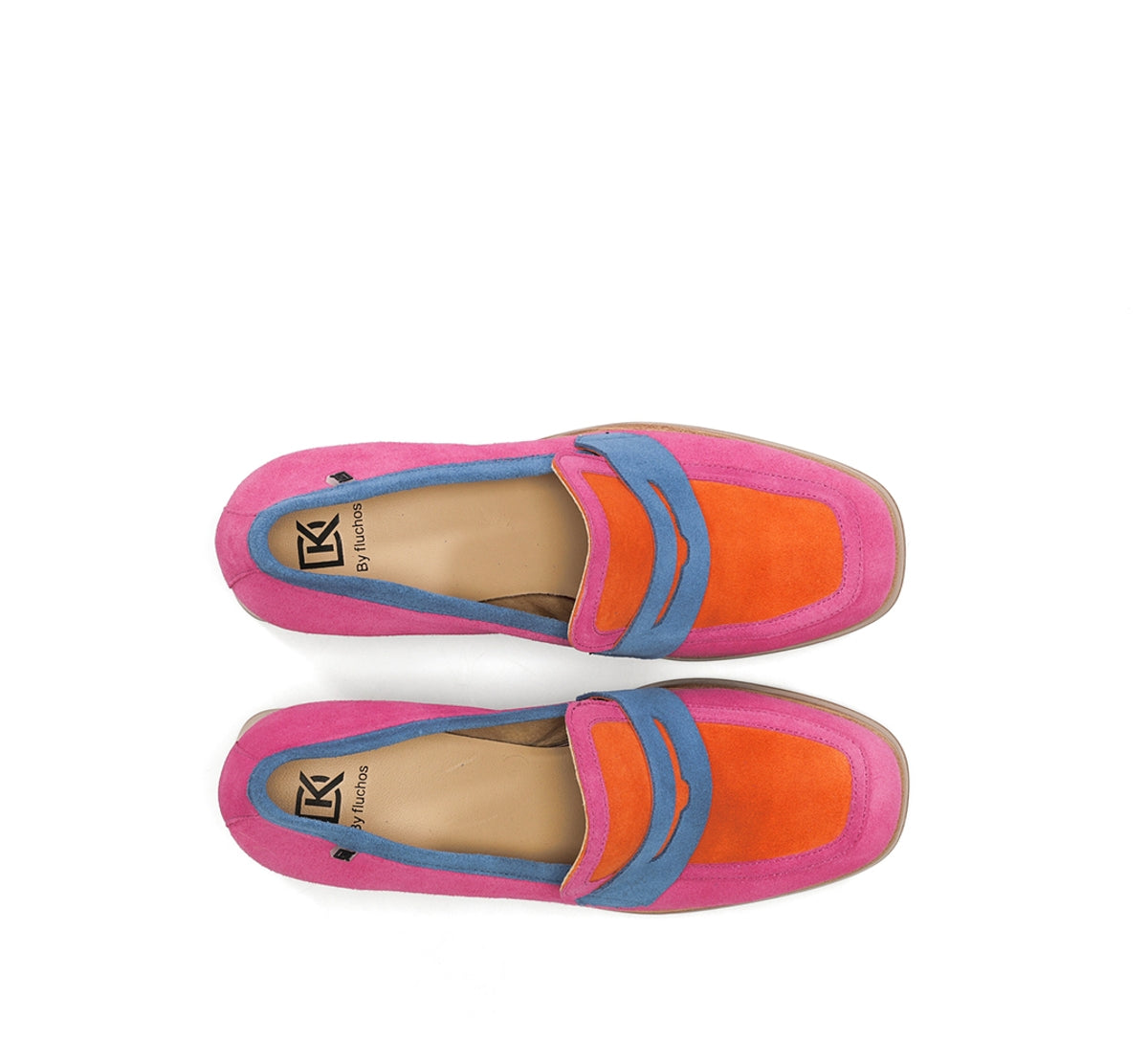 Dorking Cristel D9440 mocassins femme rose plateforme
