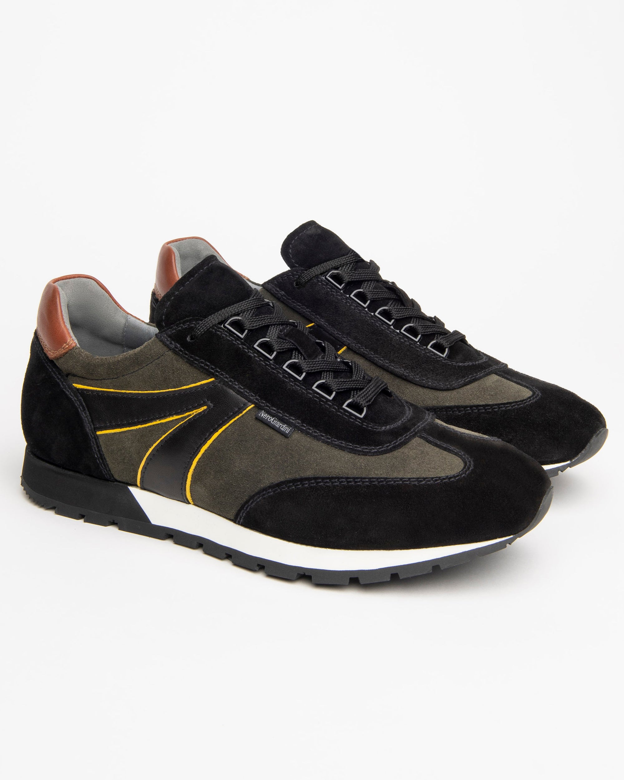 Nero Giardini Sneakers basket homme daim cuir 39-46