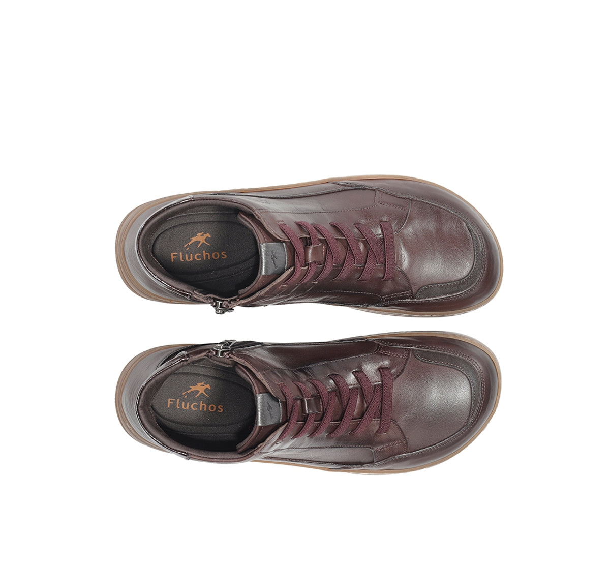 Fluchos Jungle F2553 Bottine Marron Cuir Femme Souple