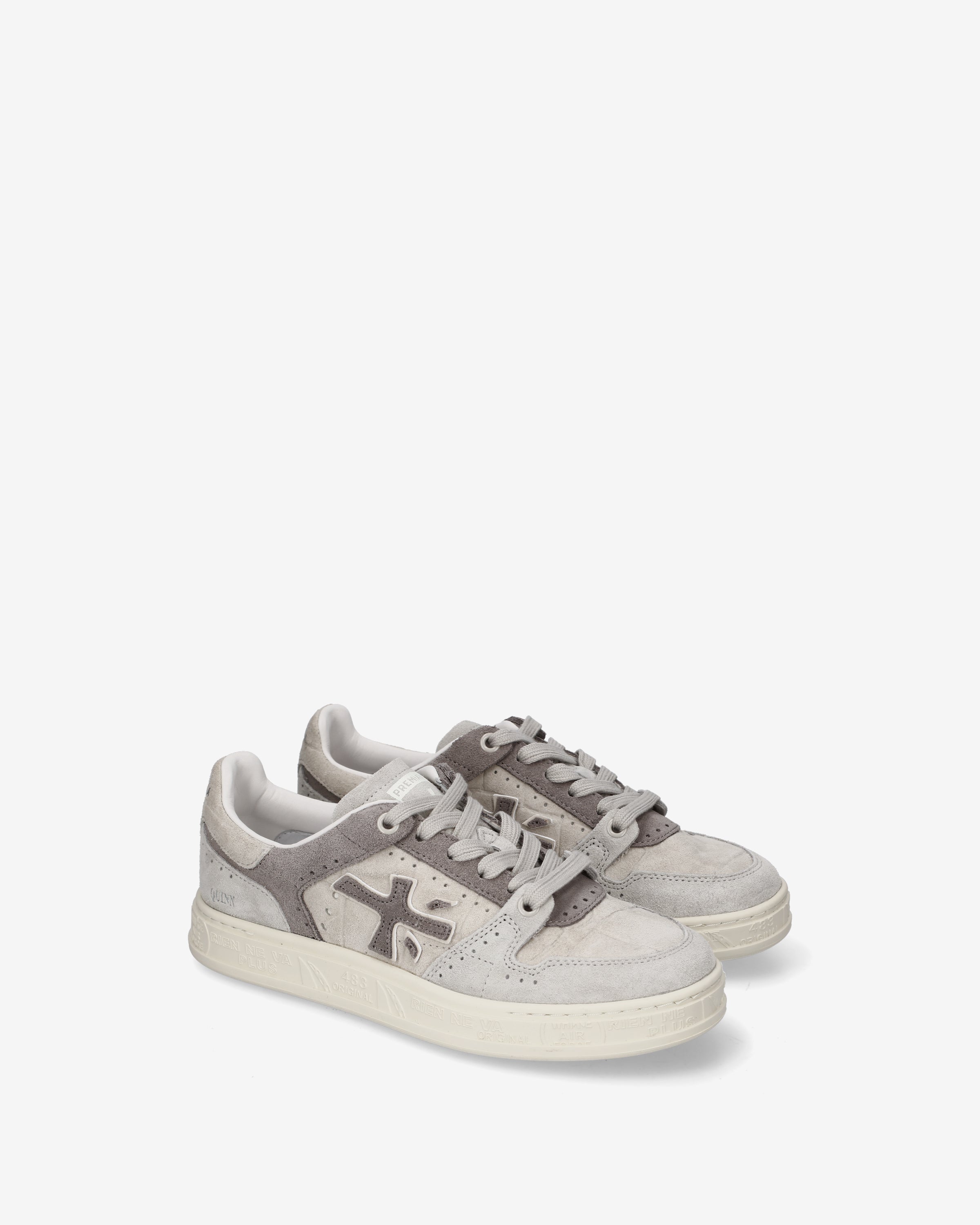 Premiata Quinnd 8646 sneakers femme crème gris cuir