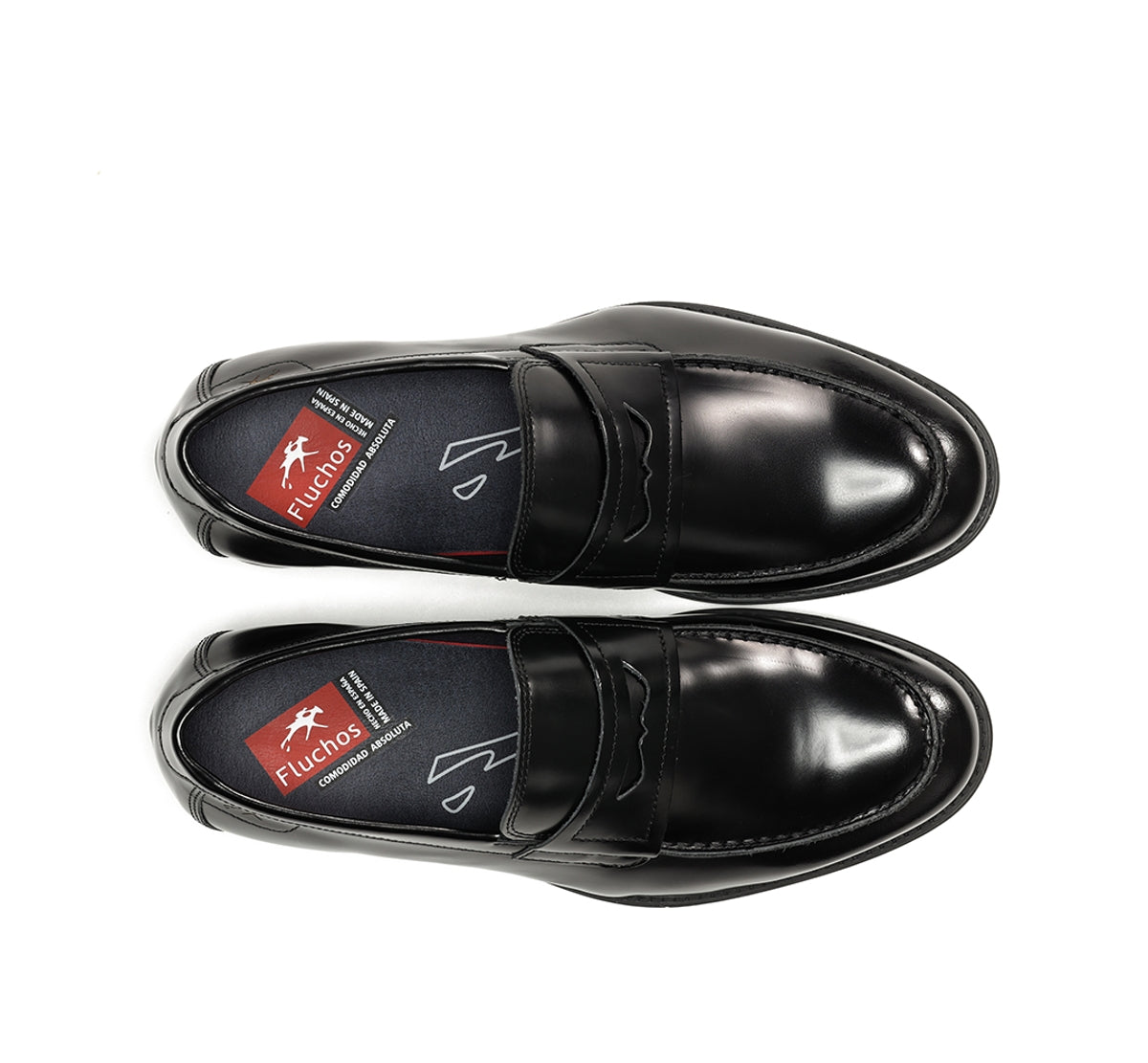 Fluchos Arthur F1933 mocassins homme noir cuir