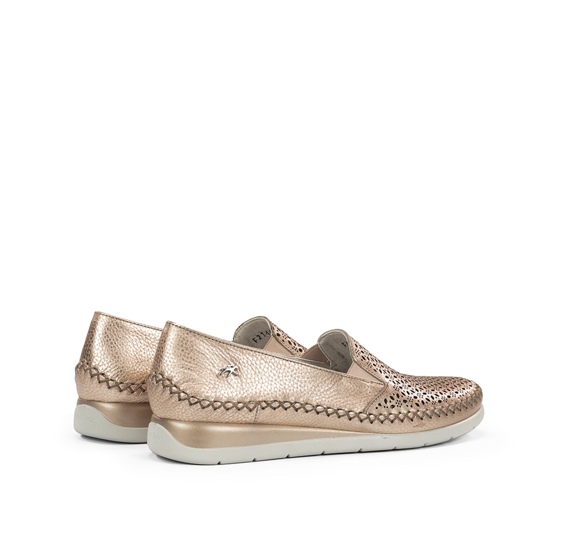 Fluchos Sella F2144 slip on doré compensé femme