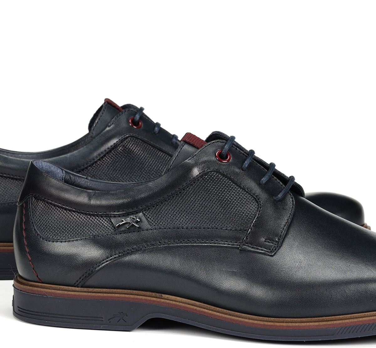 Fluchos Tristan F1857 chaussure bleu cuir homme
