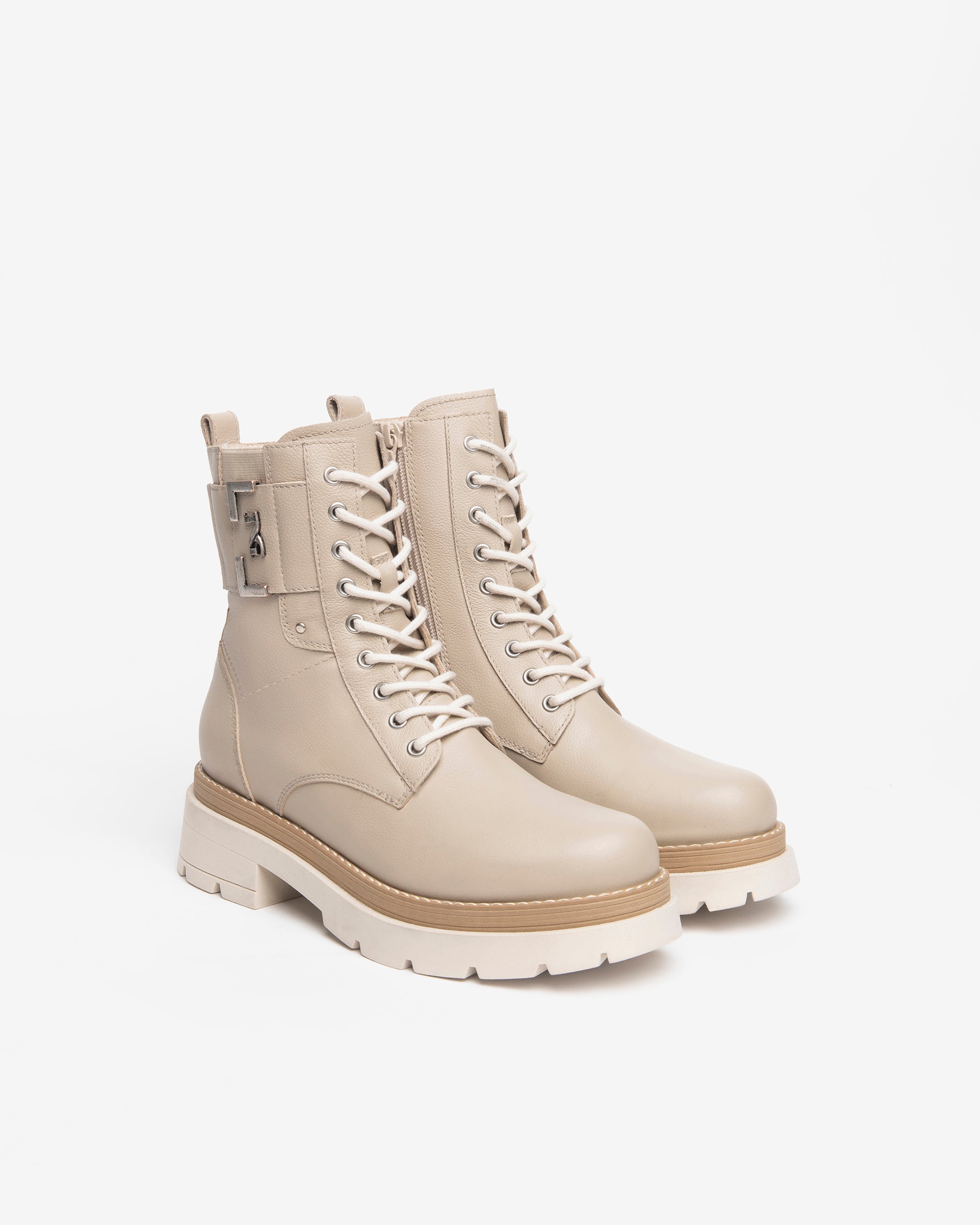 Nero Giardini Combat Boots bottines cuir femme pointure 38