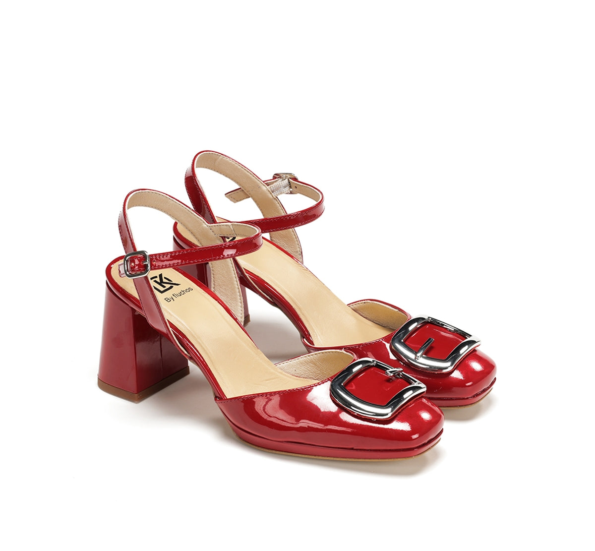 Fluchos Dorking Karla D9264 sandale rouge talon