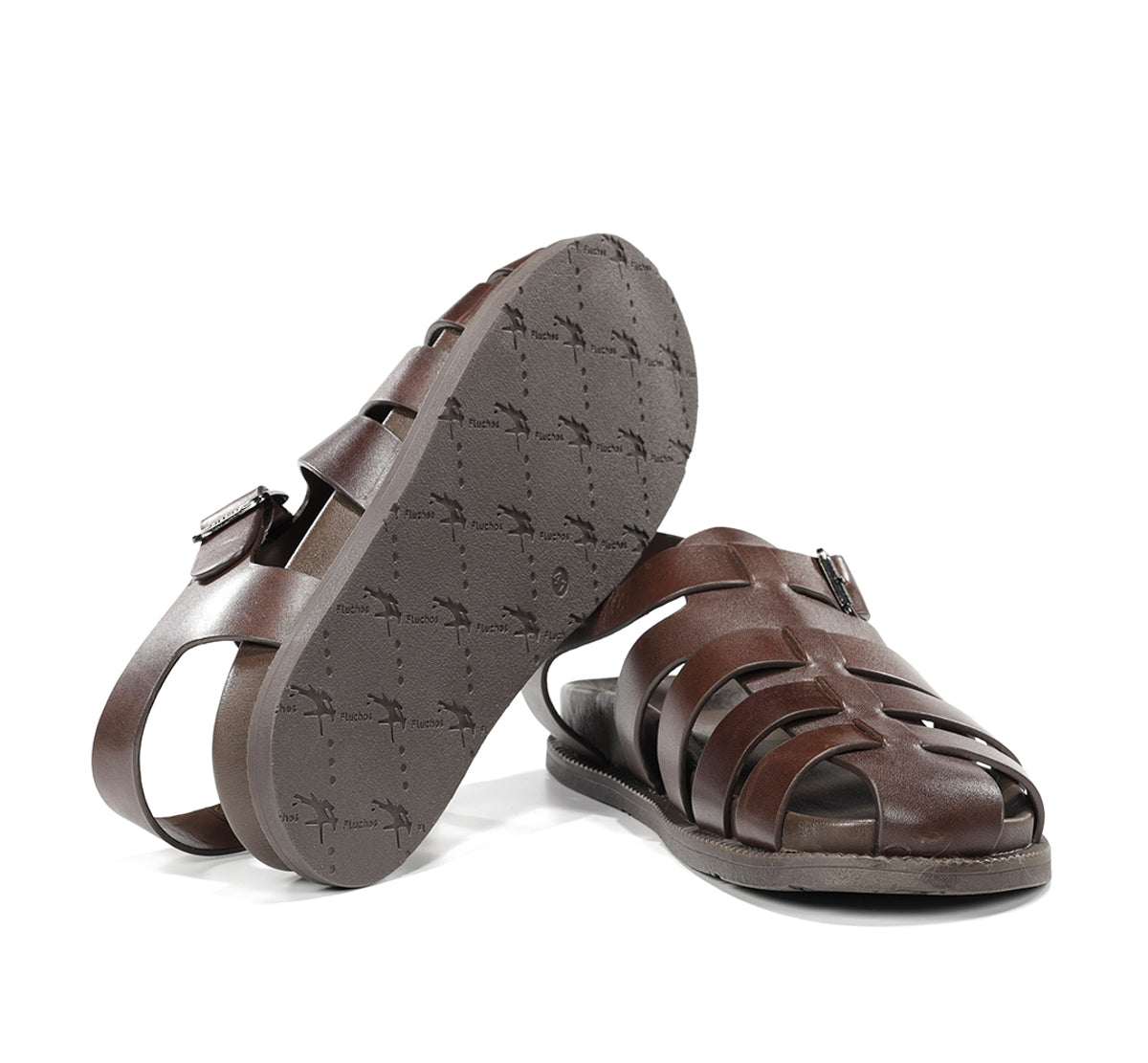 Fluchos Bari F2450 sandales cuir marron homme