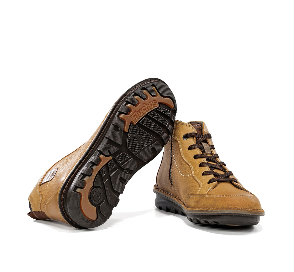 Fluchos Alvin F2261 bottines jaune homme à lacets