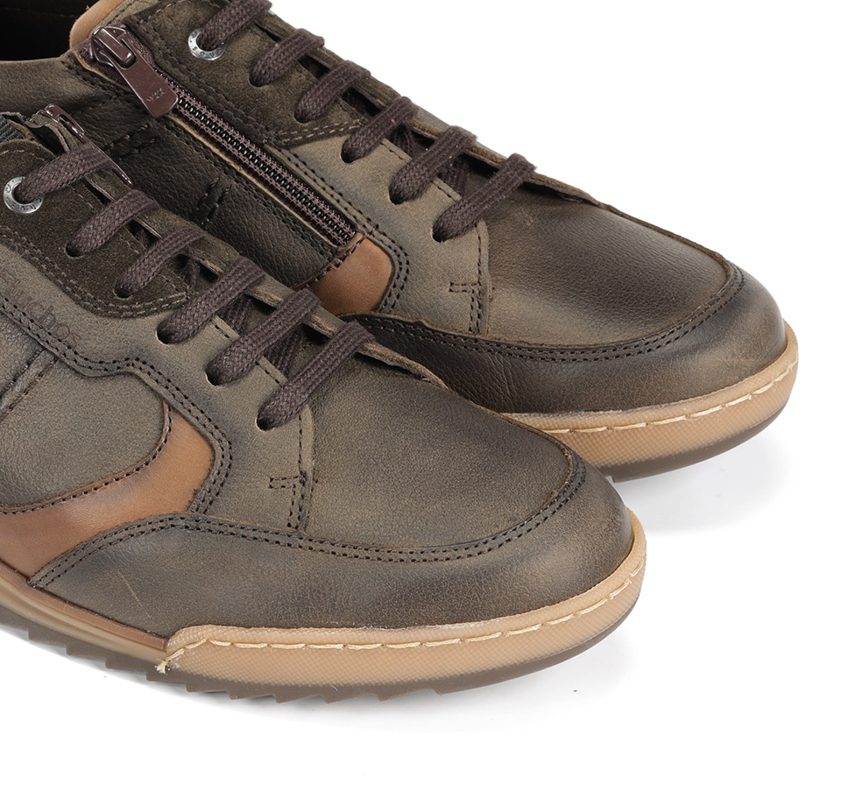 Fluchos Elder F2273 baskets homme vertes cuir