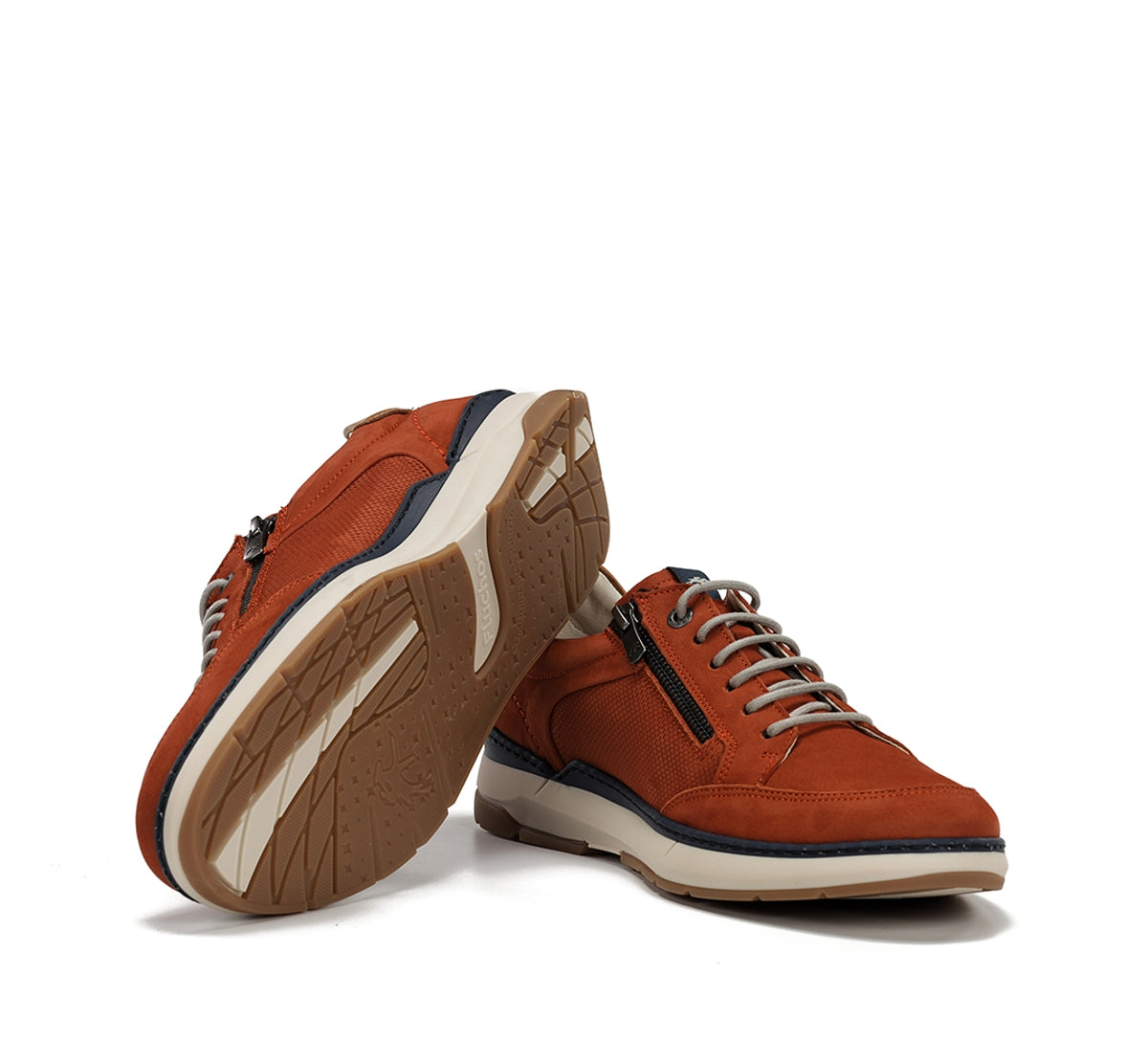 Fluchos Jeff F2211 Baskets Homme Orange Cuir