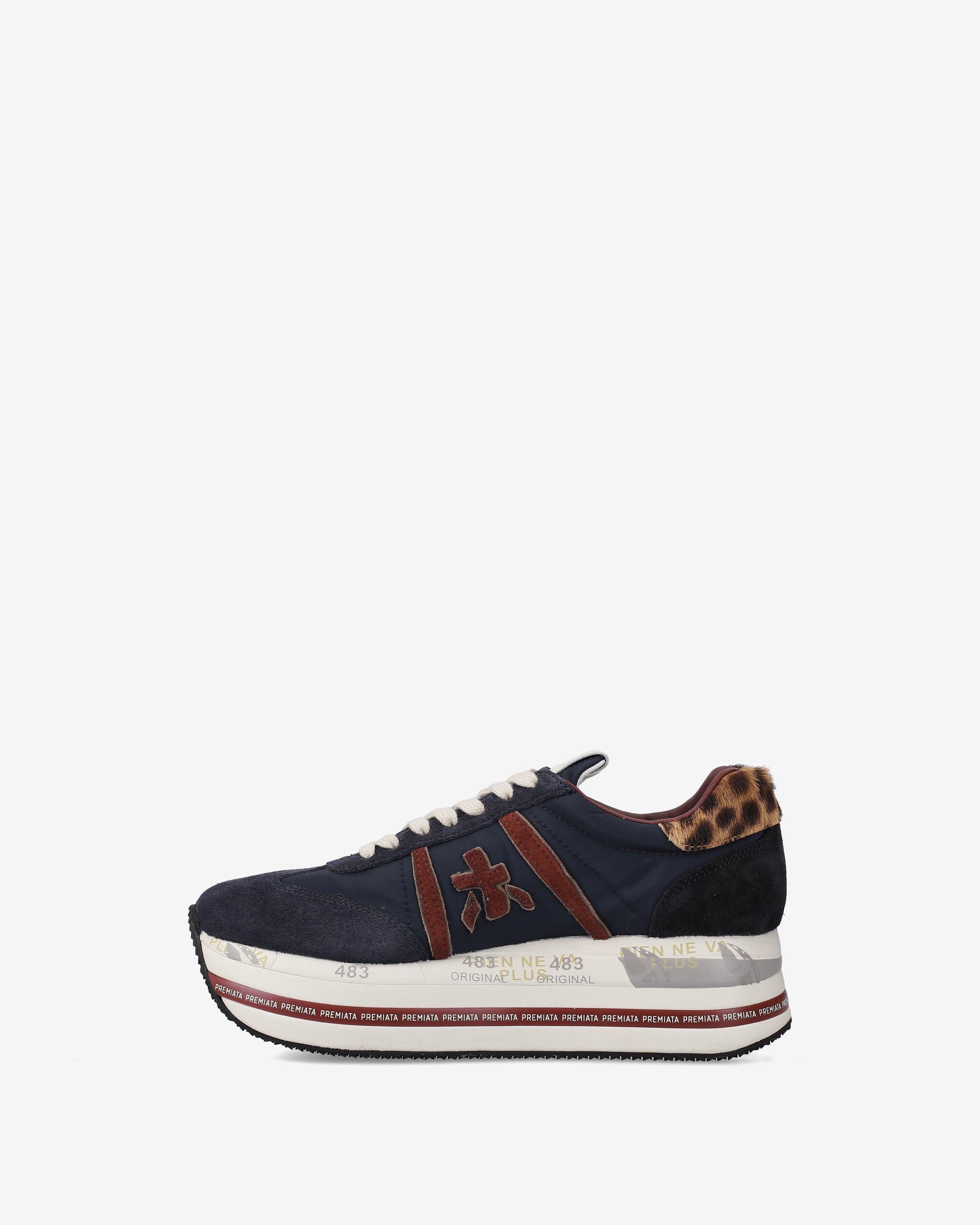 Premiata Beth 7743 baskets femme bleu marine daim