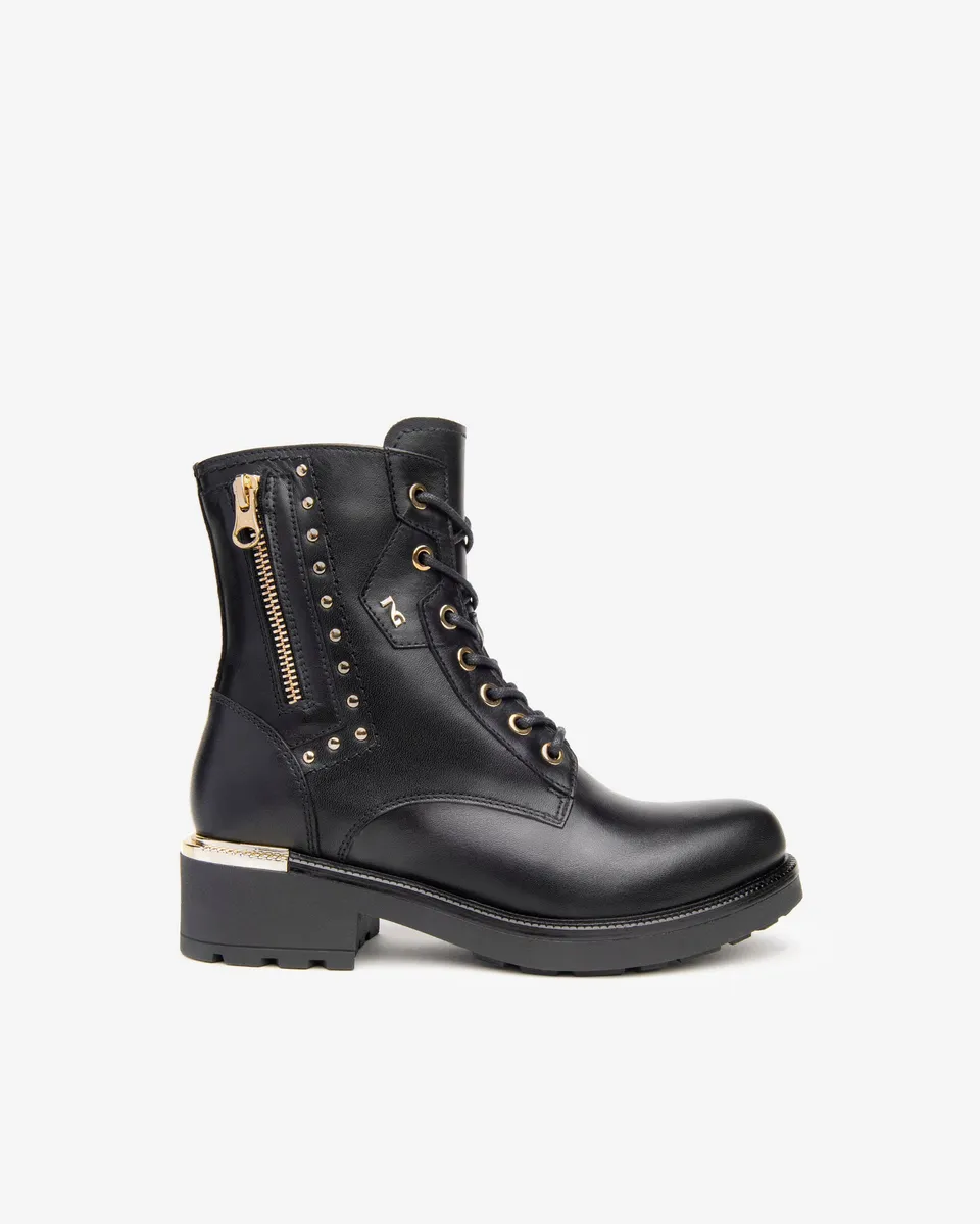 Nero Giardini Combat Boots rangers femme cuir zip 35-41