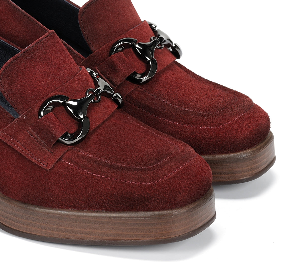 Dorking by Fluchos Cristel D9155 mocassins rouges plateforme