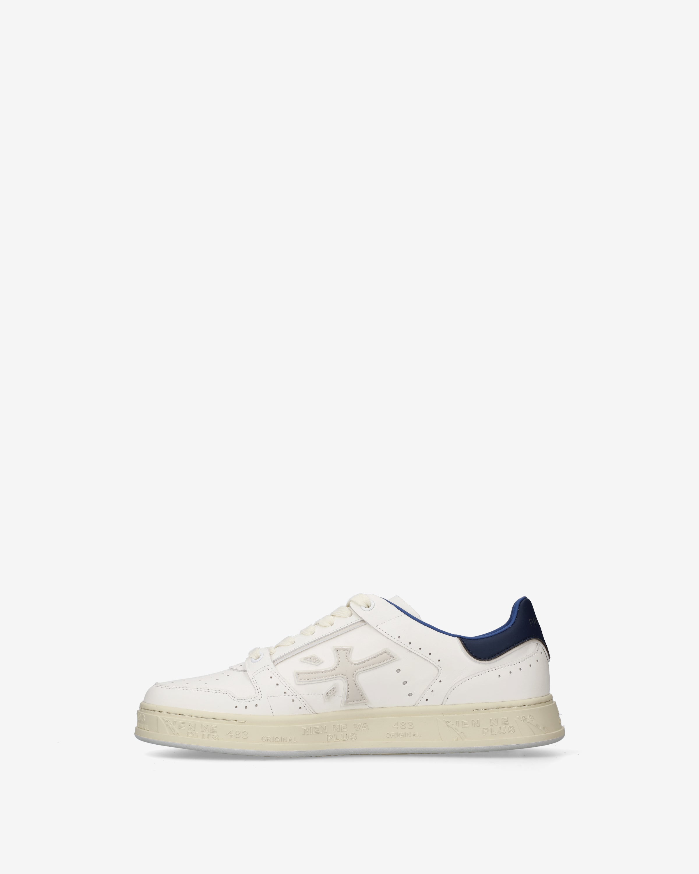 Premiata Quinn 8211 Sneakers Blanc Bleu Royal