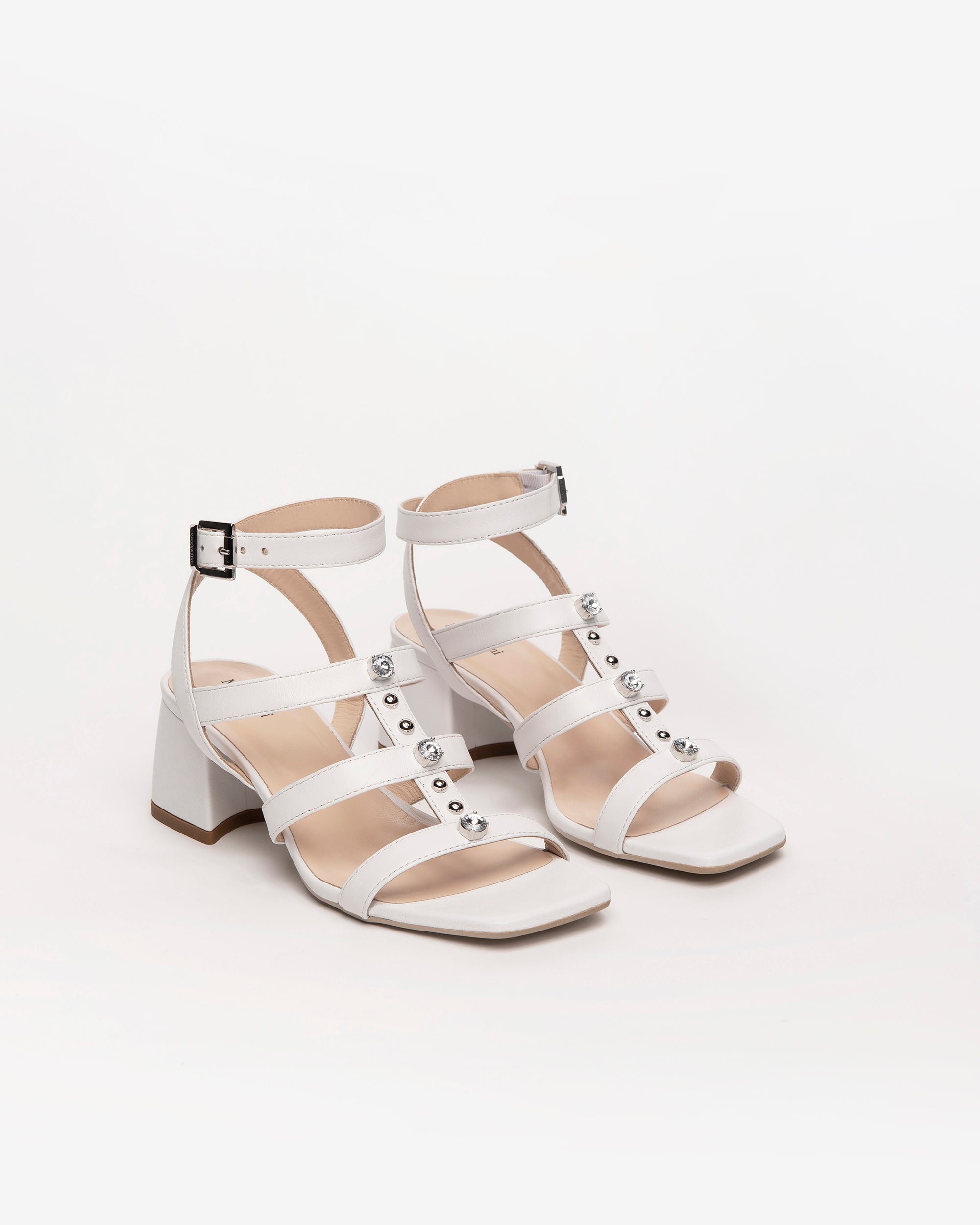 Nero Giardini Sandals sandales cuir femme strass
