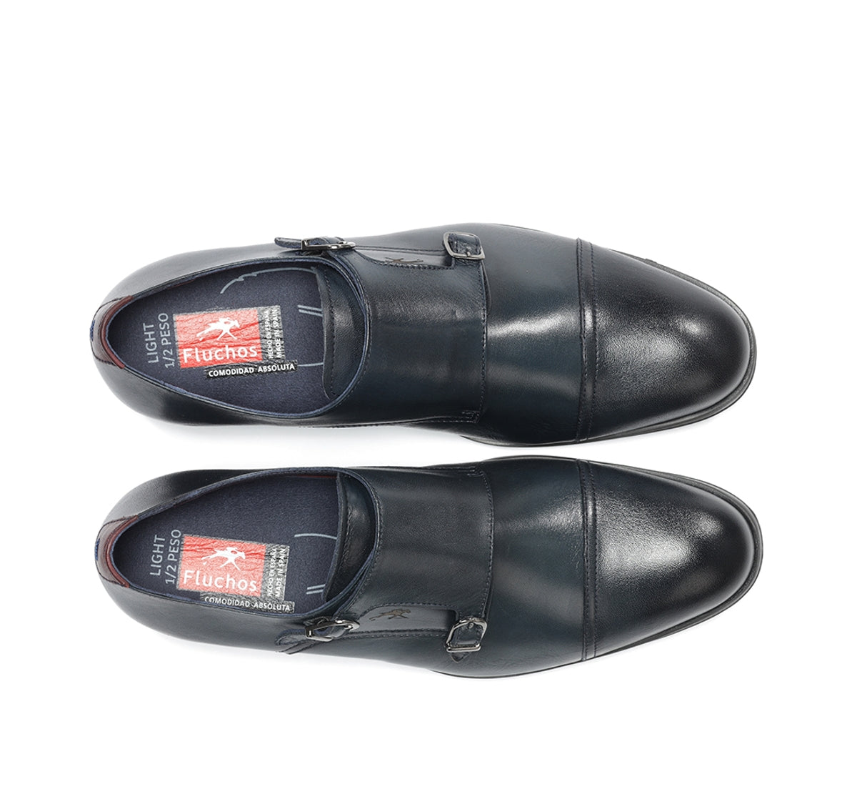Fluchos Asgard F1838 derbies homme bleu cuir lisse