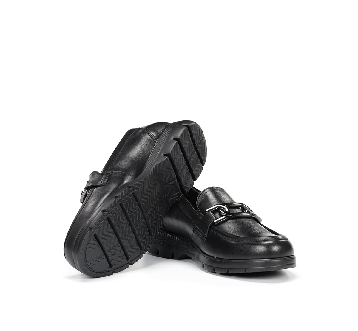 Fluchos Gladis F1794 mocassin noir cuir femme