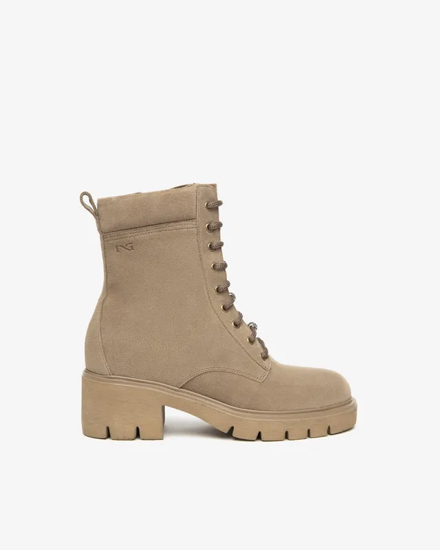 Nero Giardini Combat Boots rangers femme daim