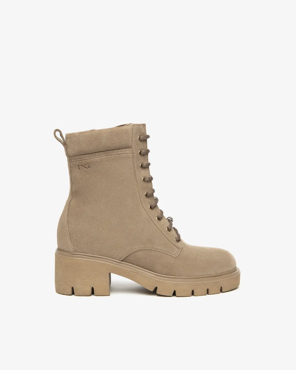 Nero Giardini Combat Boots rangers femme daim