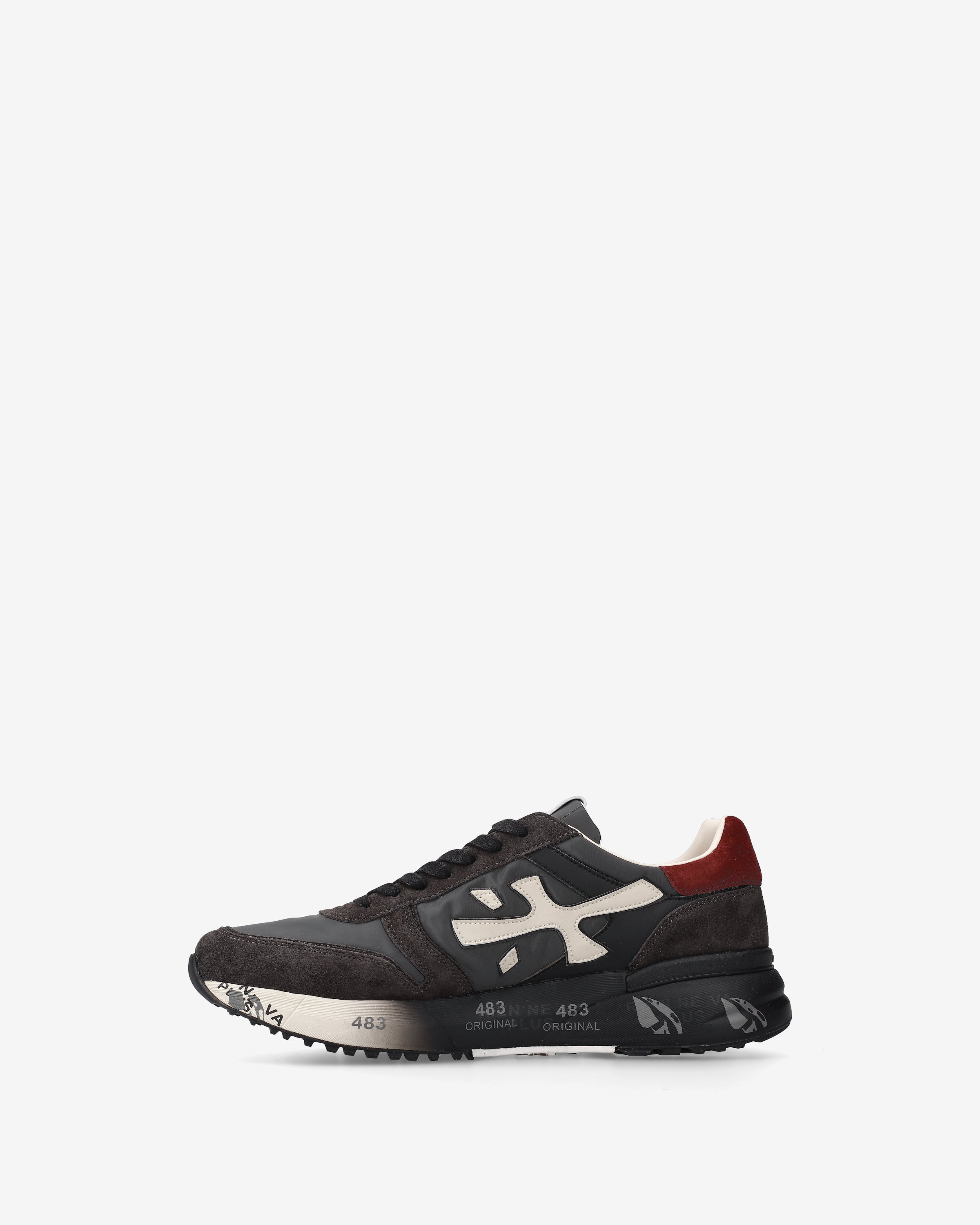 Premiata Mick 7719 baskets homme noir daim