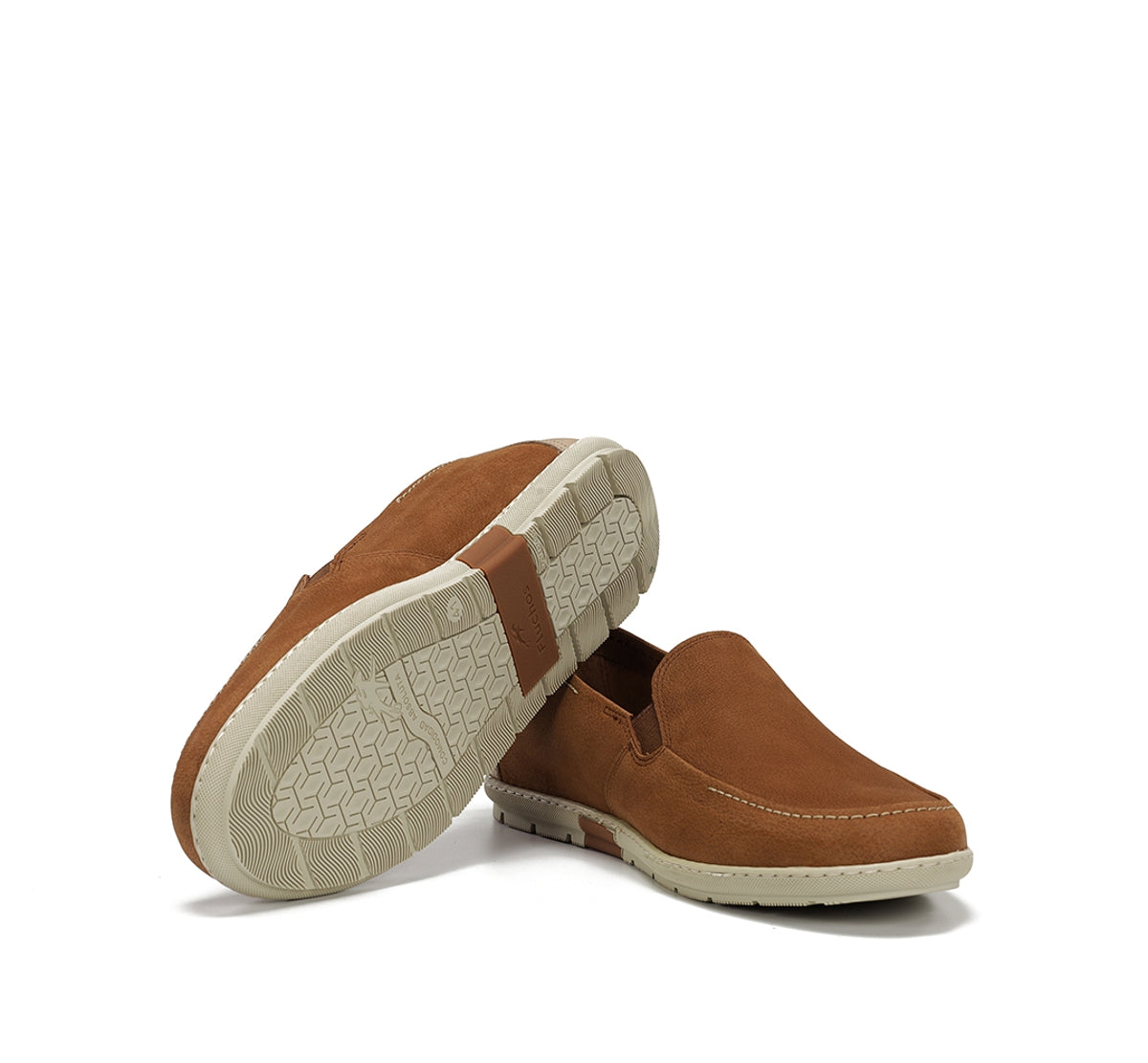 Fluchos Andy F2370 slip on marron homme confort