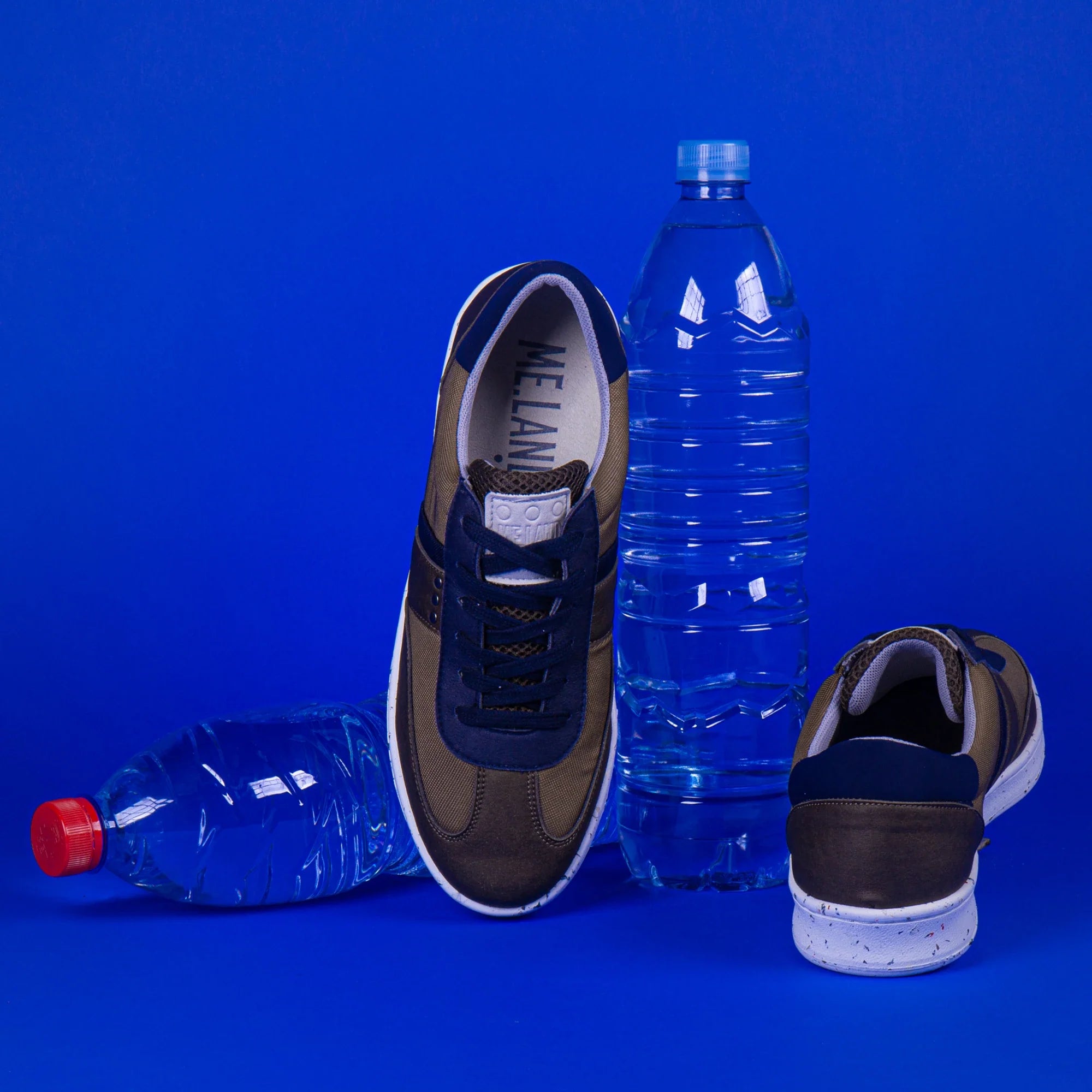 Me.Land Vivace baskets vegan kaki marine recyclées