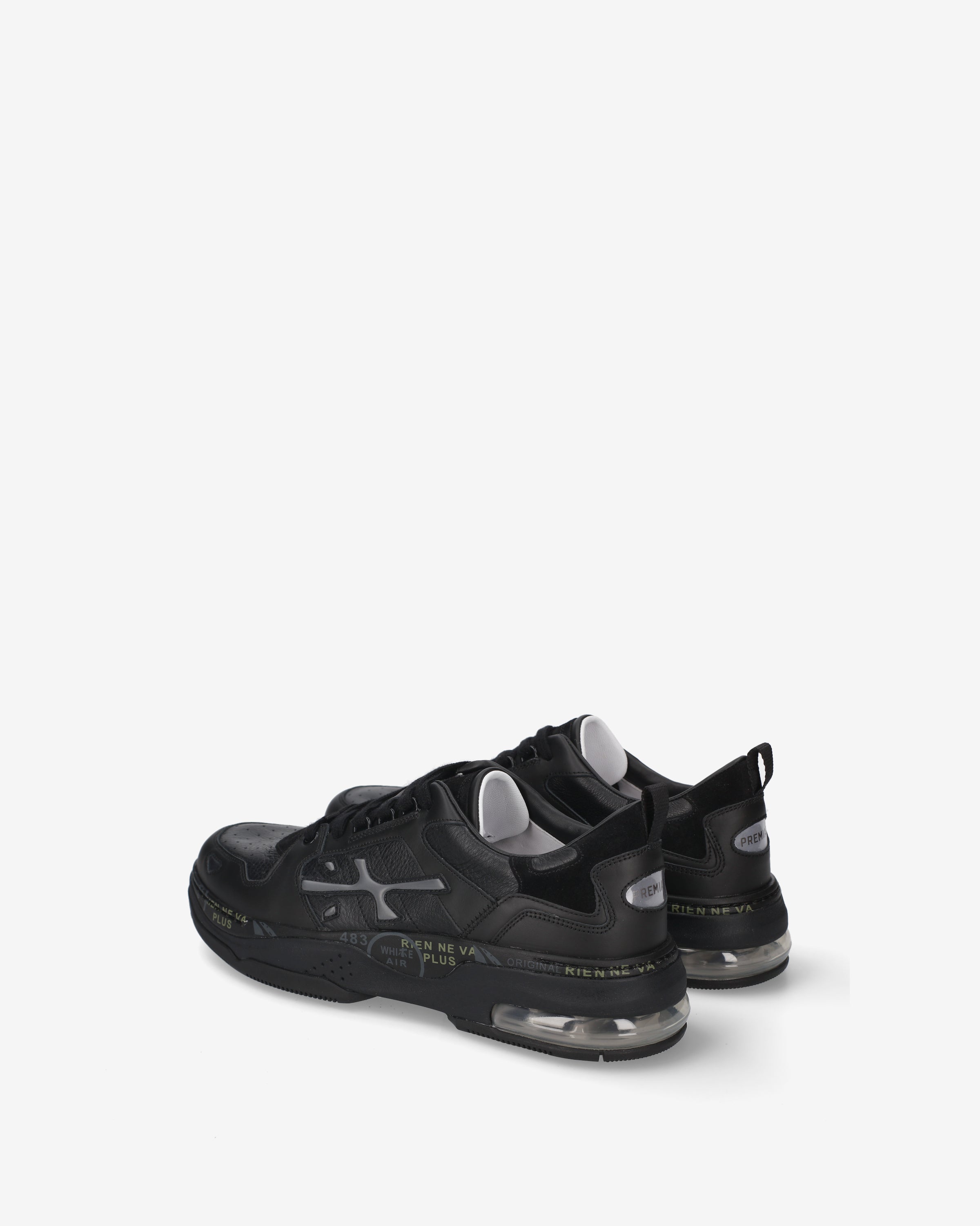 Premiata Drake 525 sneakers cuir noir homme