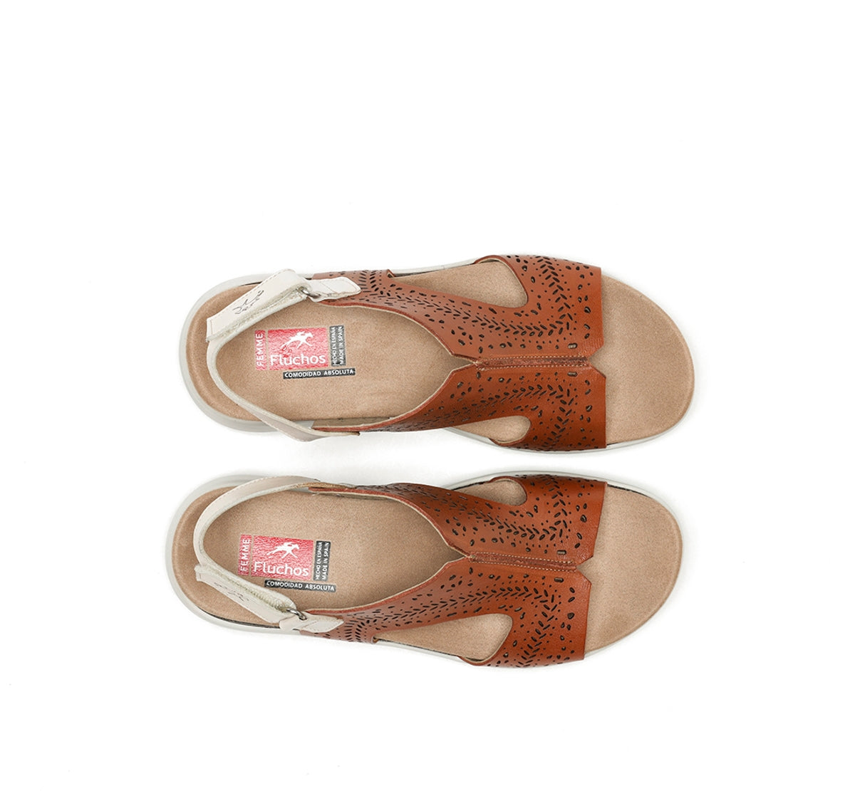Fluchos Yagon F1481 sandale femme marron cuir