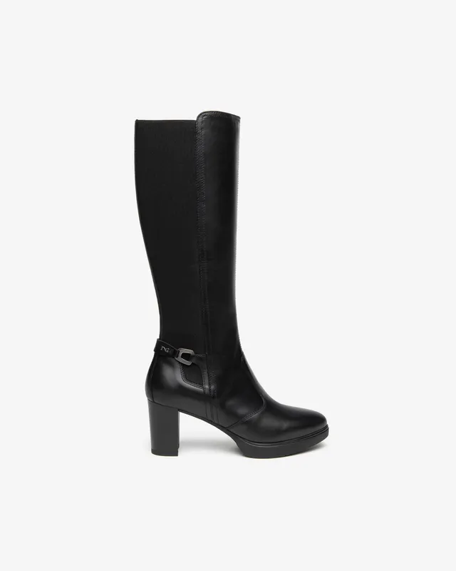 Nero Giardini Boots bottes cuir femme talon 70 mm