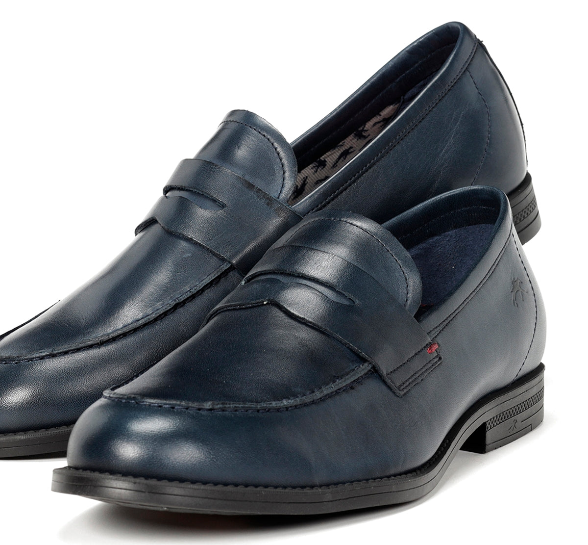 Fluchos Henri F0824 mocassin homme bleu cuir