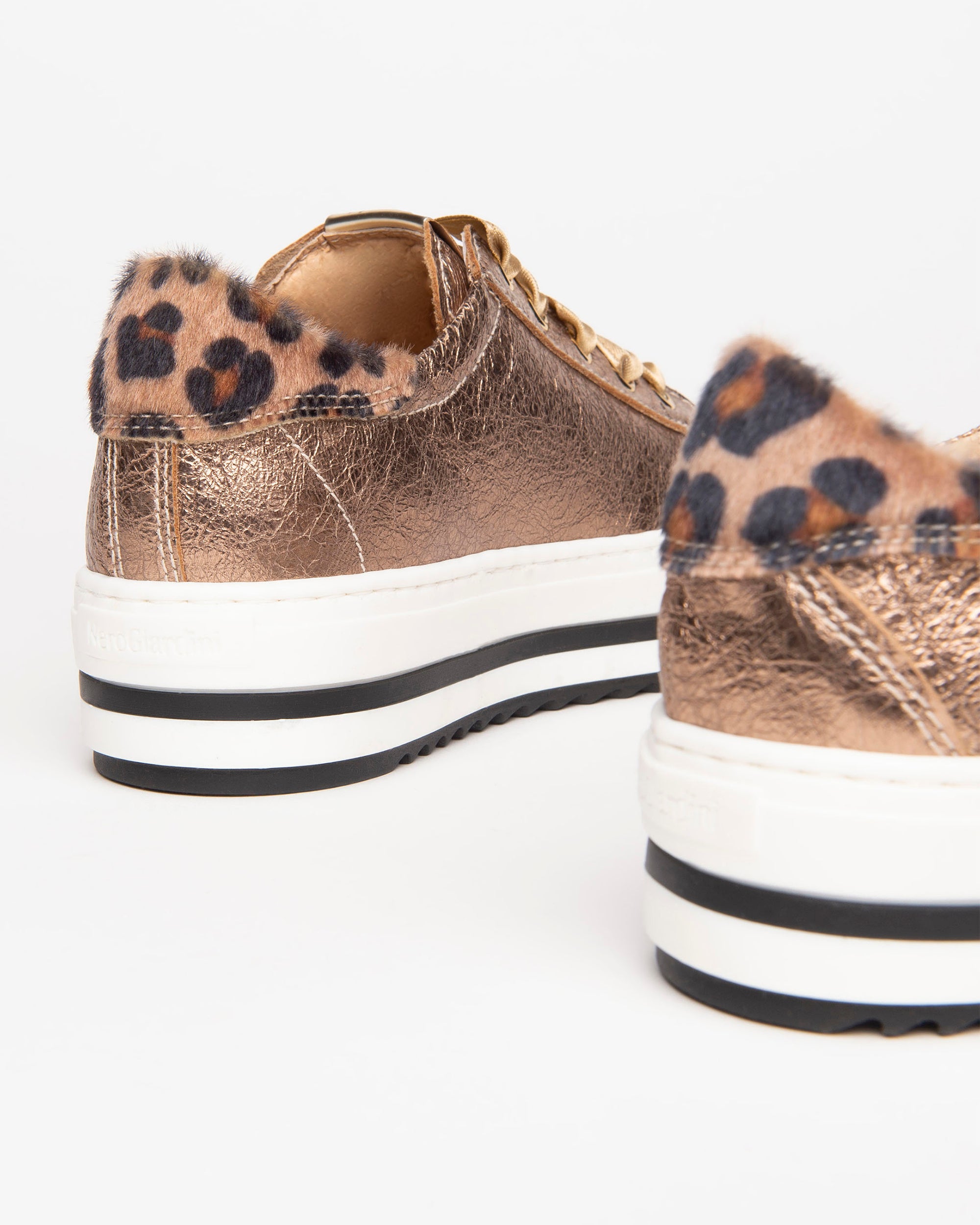 Nero Giardini Sneakers Baskets Vernies Fille Imprimé Animal