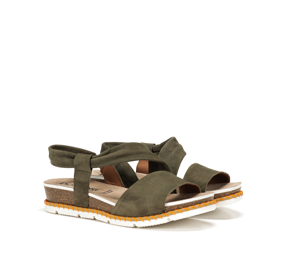 Dorking by Fluchos Sport D9324 sandale verte femme cuir