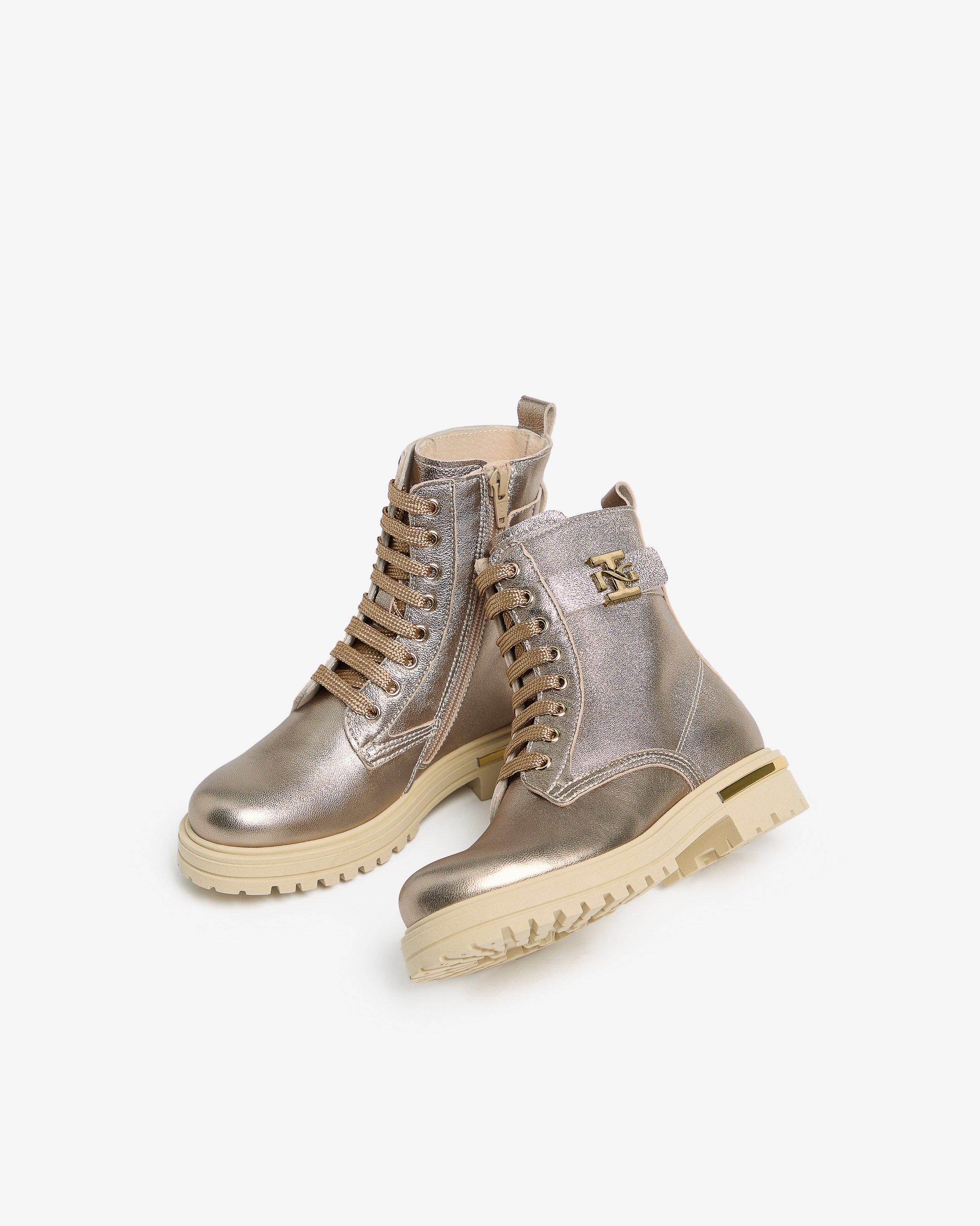 Nero Giardini Combat Boots bottines cuir ado légère