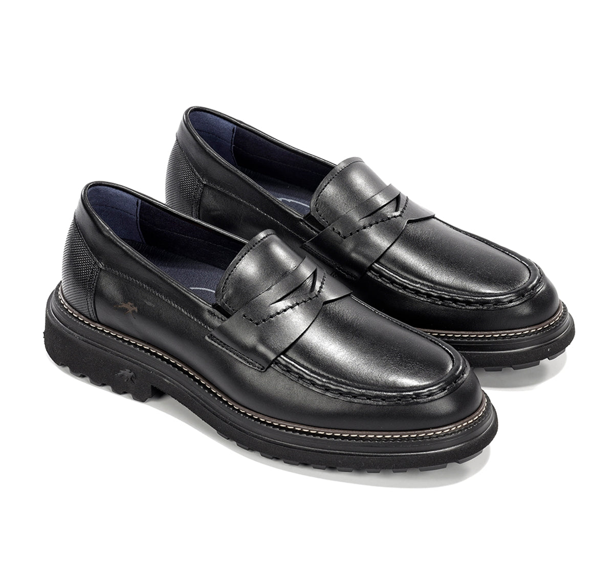 Fluchos Lincon F2058 mocassin homme noir cuir