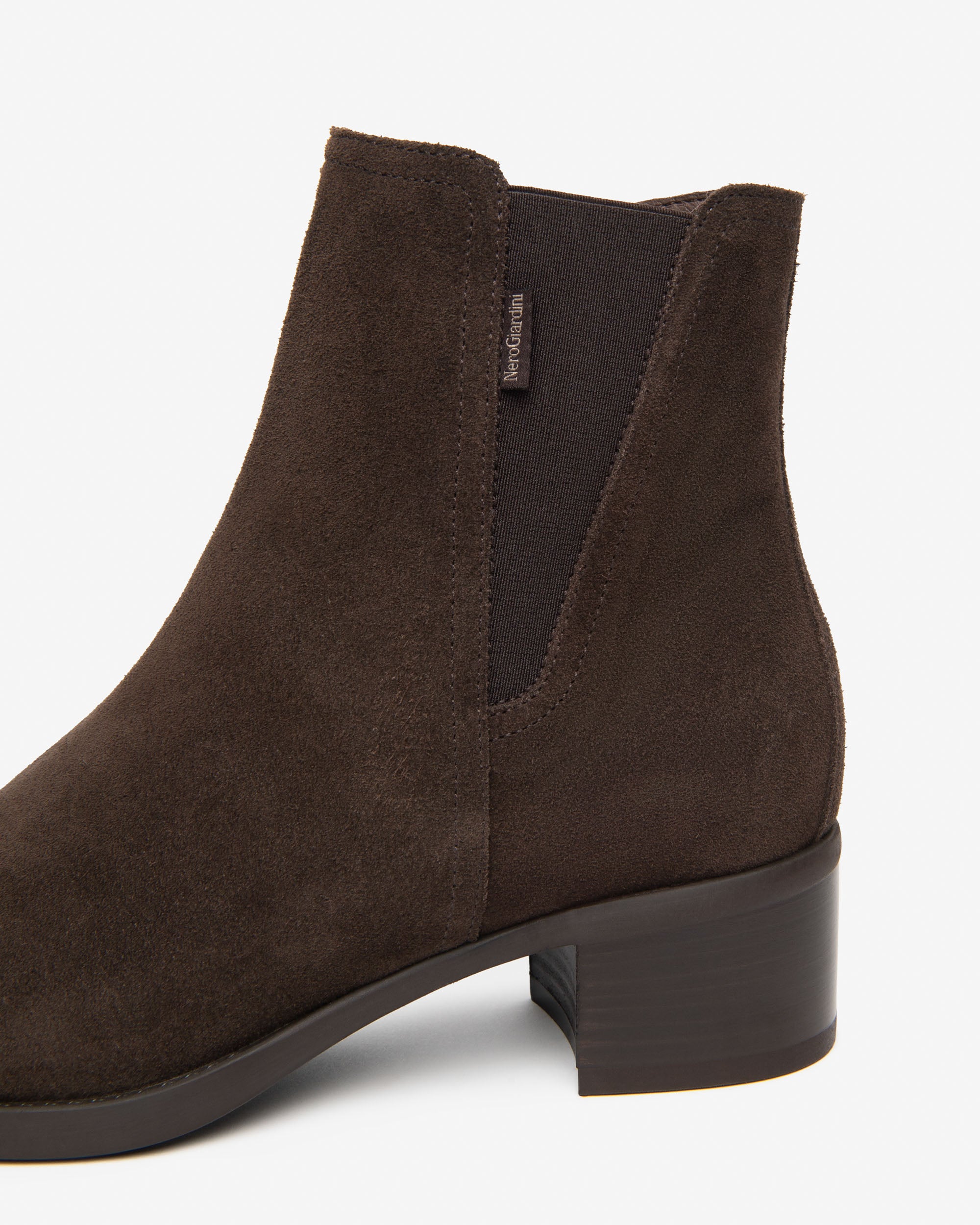 Nero Giardini Chelsea Boots bottines daim femme talon 40 mm