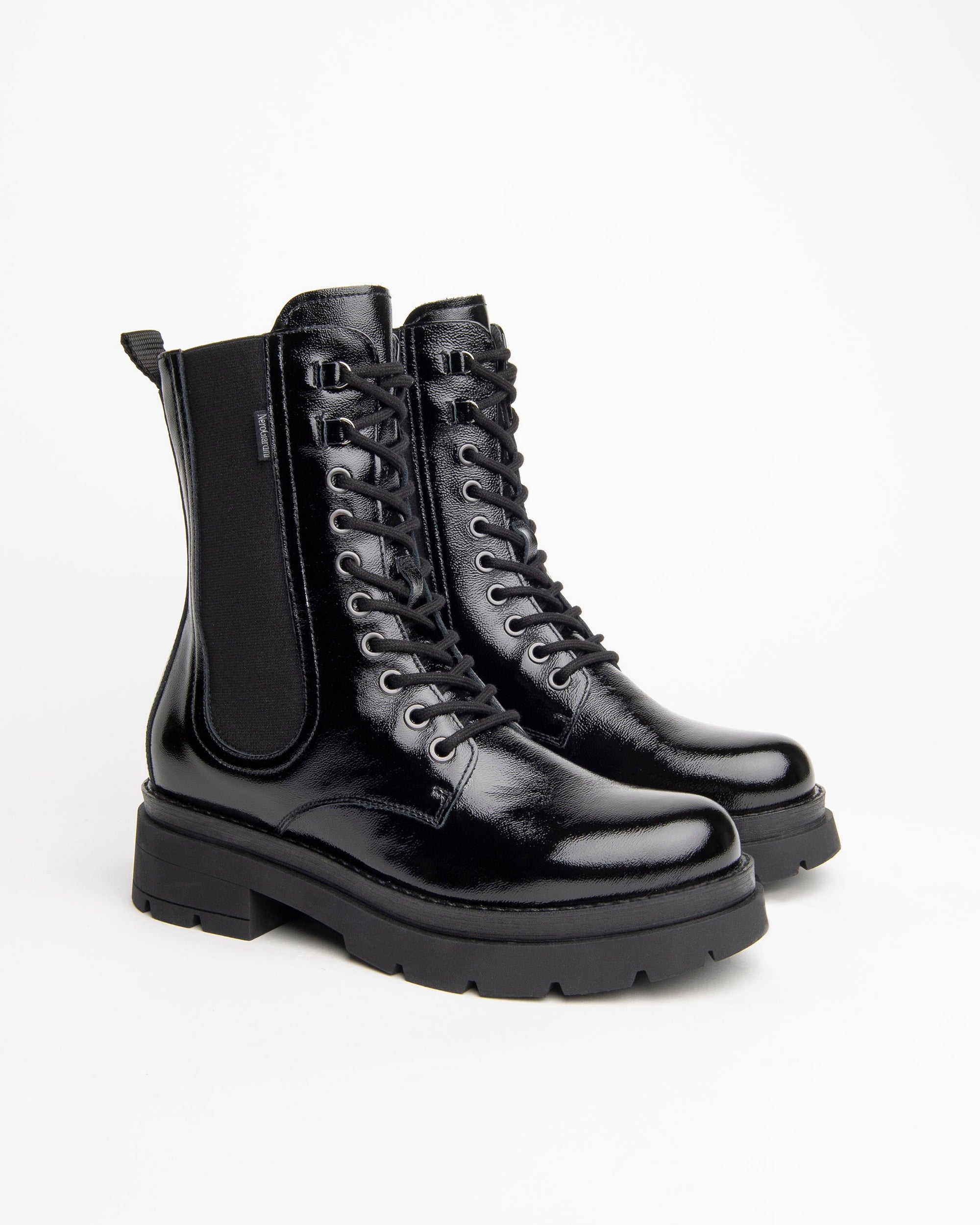Nero Giardini Combat Boots bottines femme vernis 38 talon 5 cm