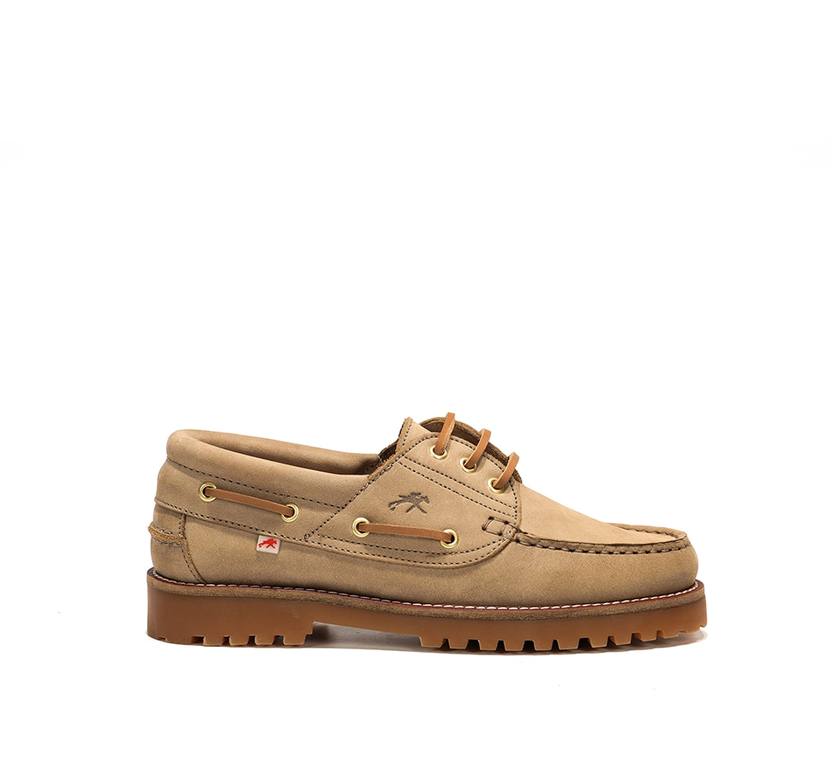 Fluchos Scott F0053 chaussures bateau taupe femme