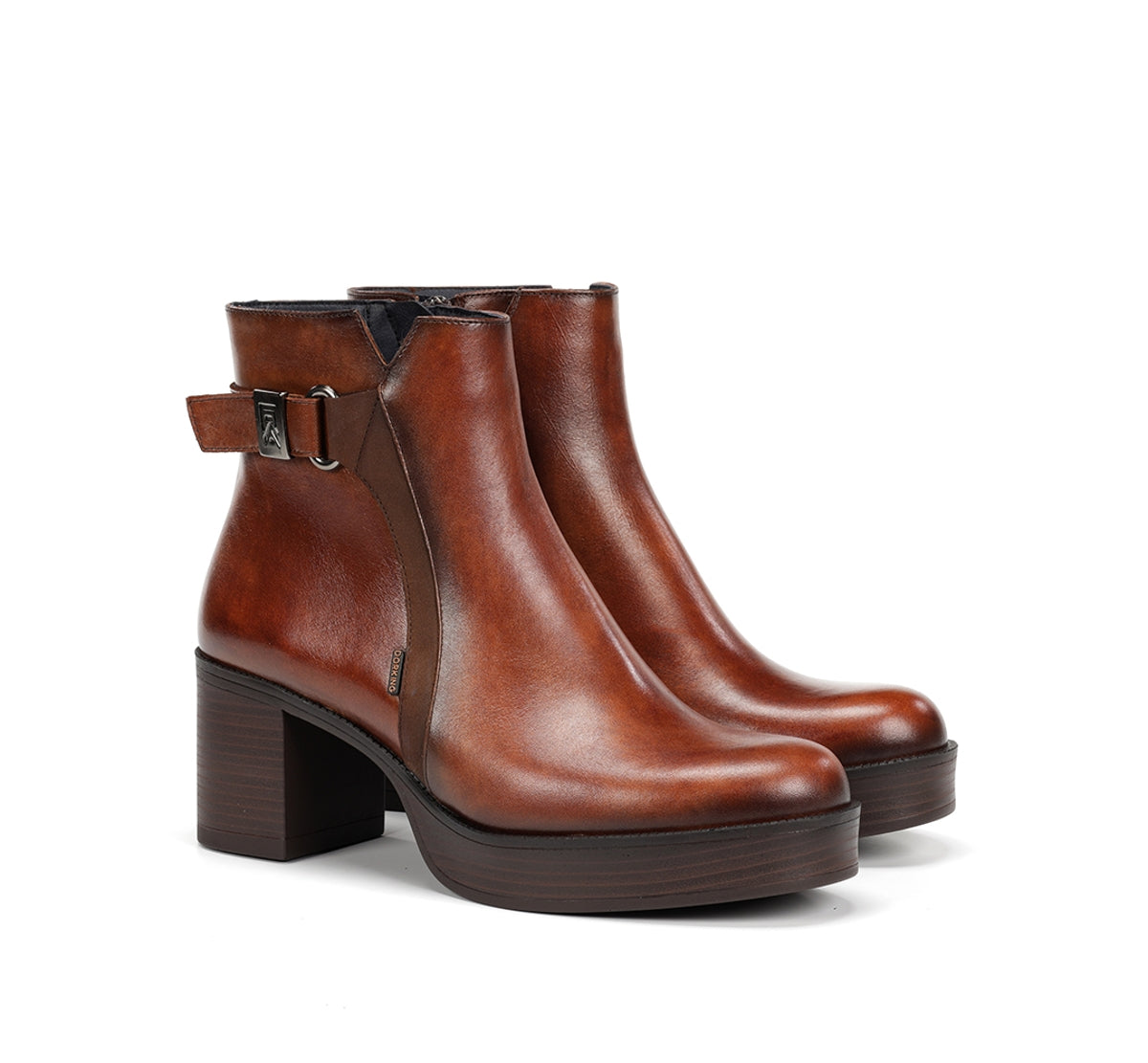 Dorking Bowy D9589 bottine marron femme talon